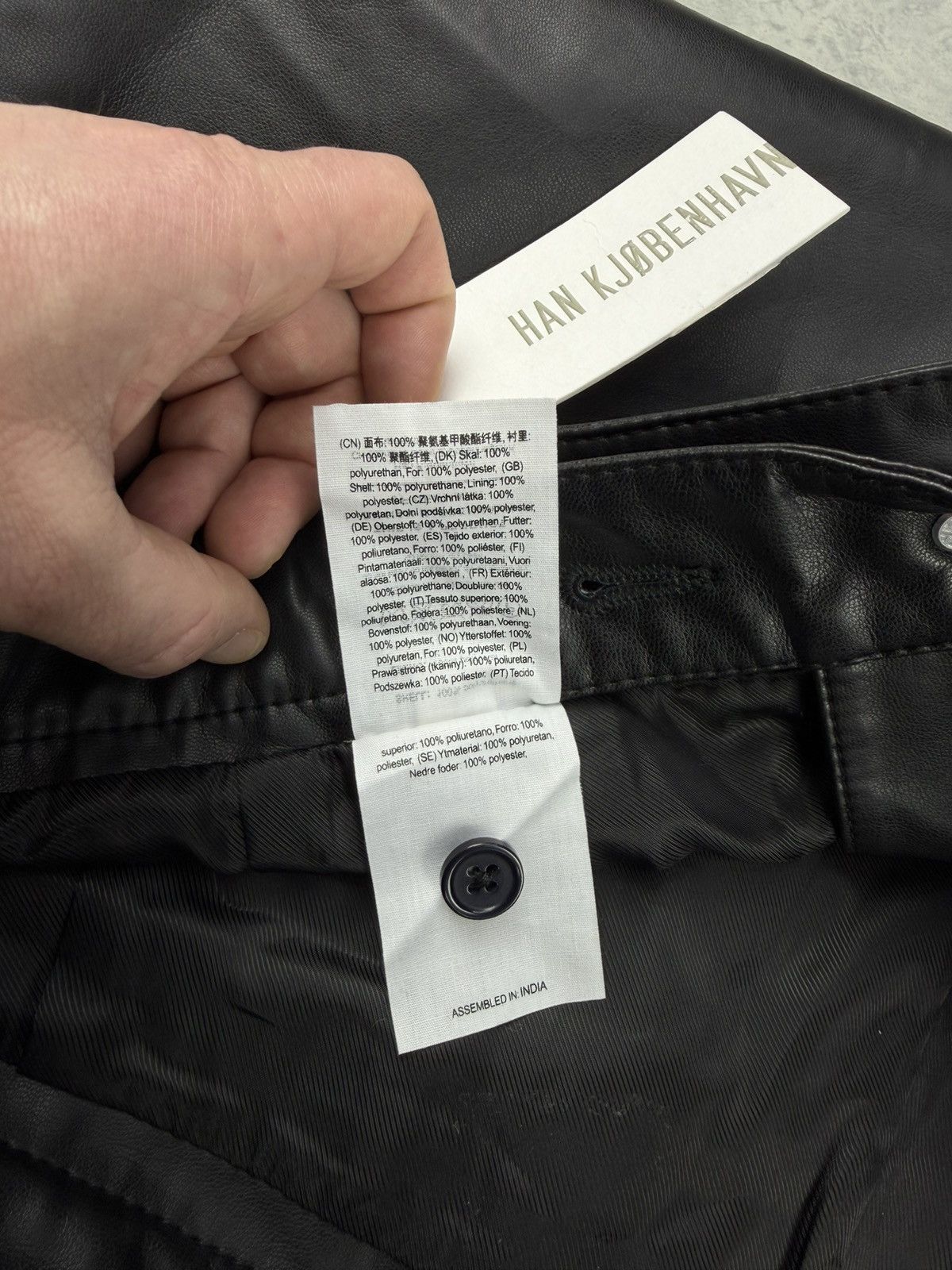 Han Kjobenhavn Han Kjobenhavn Faux Leather Tapered Zip Trousers Pants 52 Size US 34 / EU 50 - 12 Thumbnail