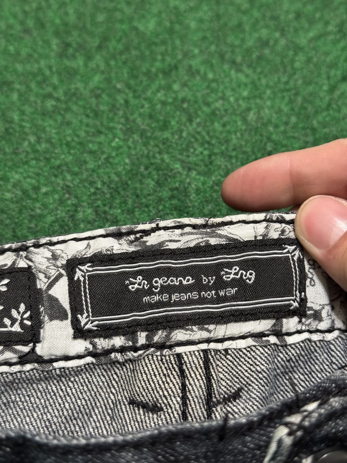 LRG Lrg Baggy Jort Hip Hop Grunge 34 Y2K Black 15” Denim Shorts Size US 34 / EU 50 - 4 Thumbnail