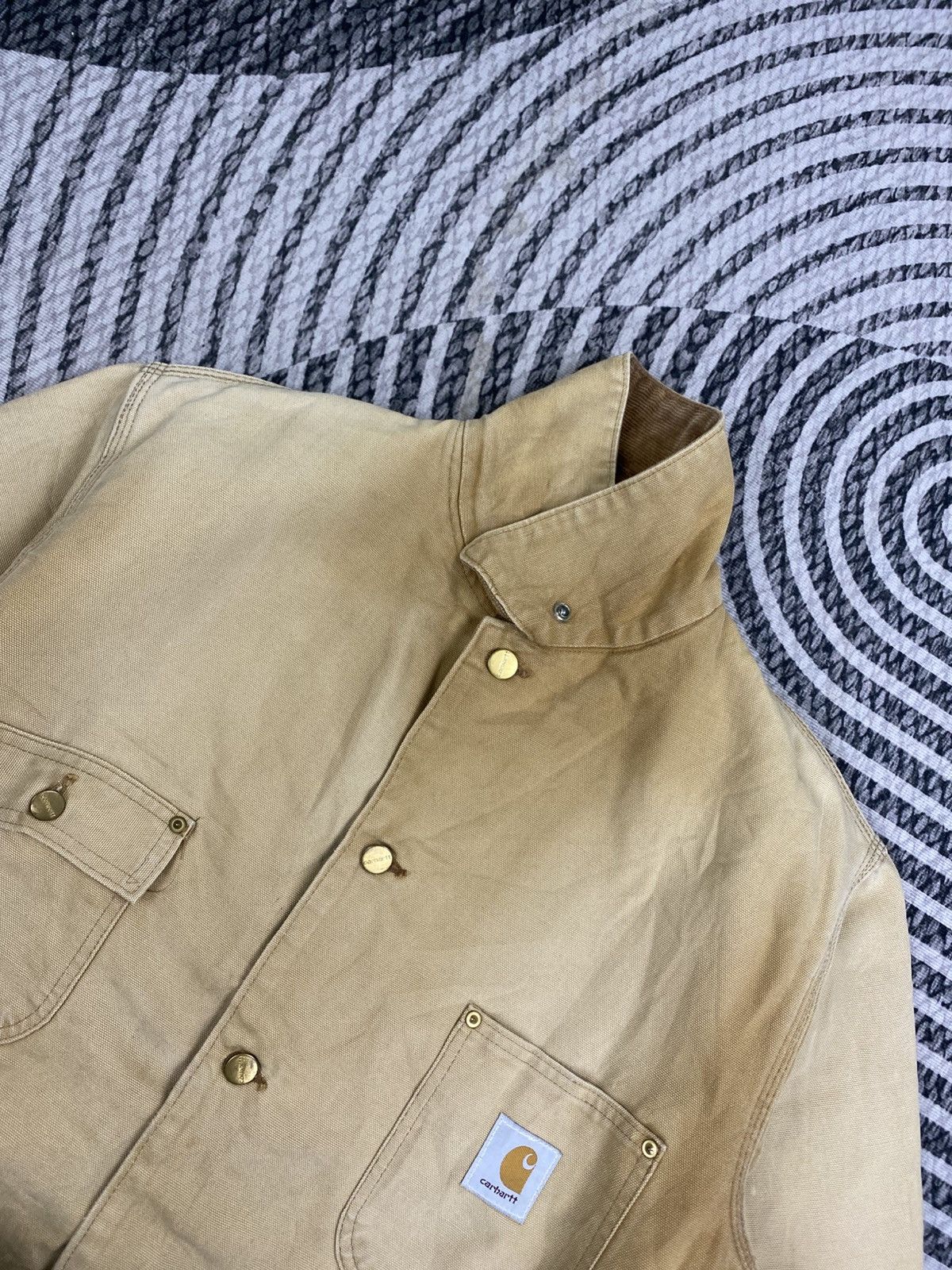 Carhartt 🔥80s Vintage Carhartt Michigan Sun Faded Workwear Jacket Size US L / EU 52-54 / 3 - 8 Thumbnail