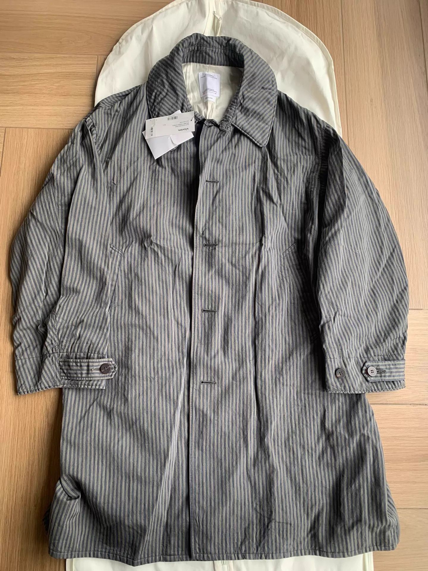 Visvim Visvim Dotera Coat Wool Stripe NWT Size 5, Kimono Jacket