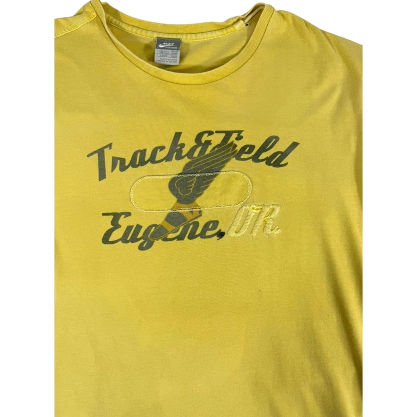 Nike Nike Men’s XL Yellow Track & Field Cotton T-Shirt XL Size US XL / EU 56 / 4 - 6 Thumbnail