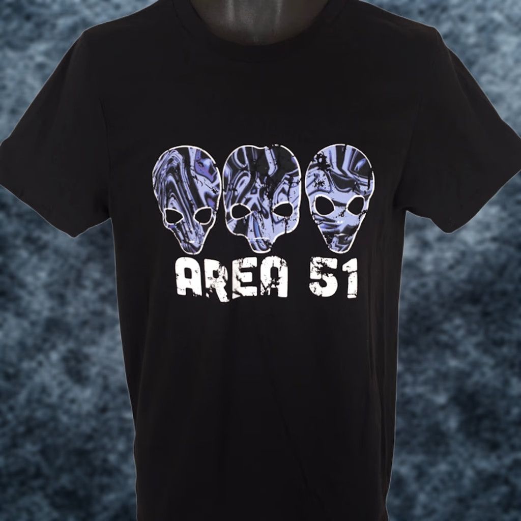 Area Area 51 T Shirt Mens Size Small Black UFO Roswell Aliens Size US S / EU 44-46 / 1 - 1 Thumbnail