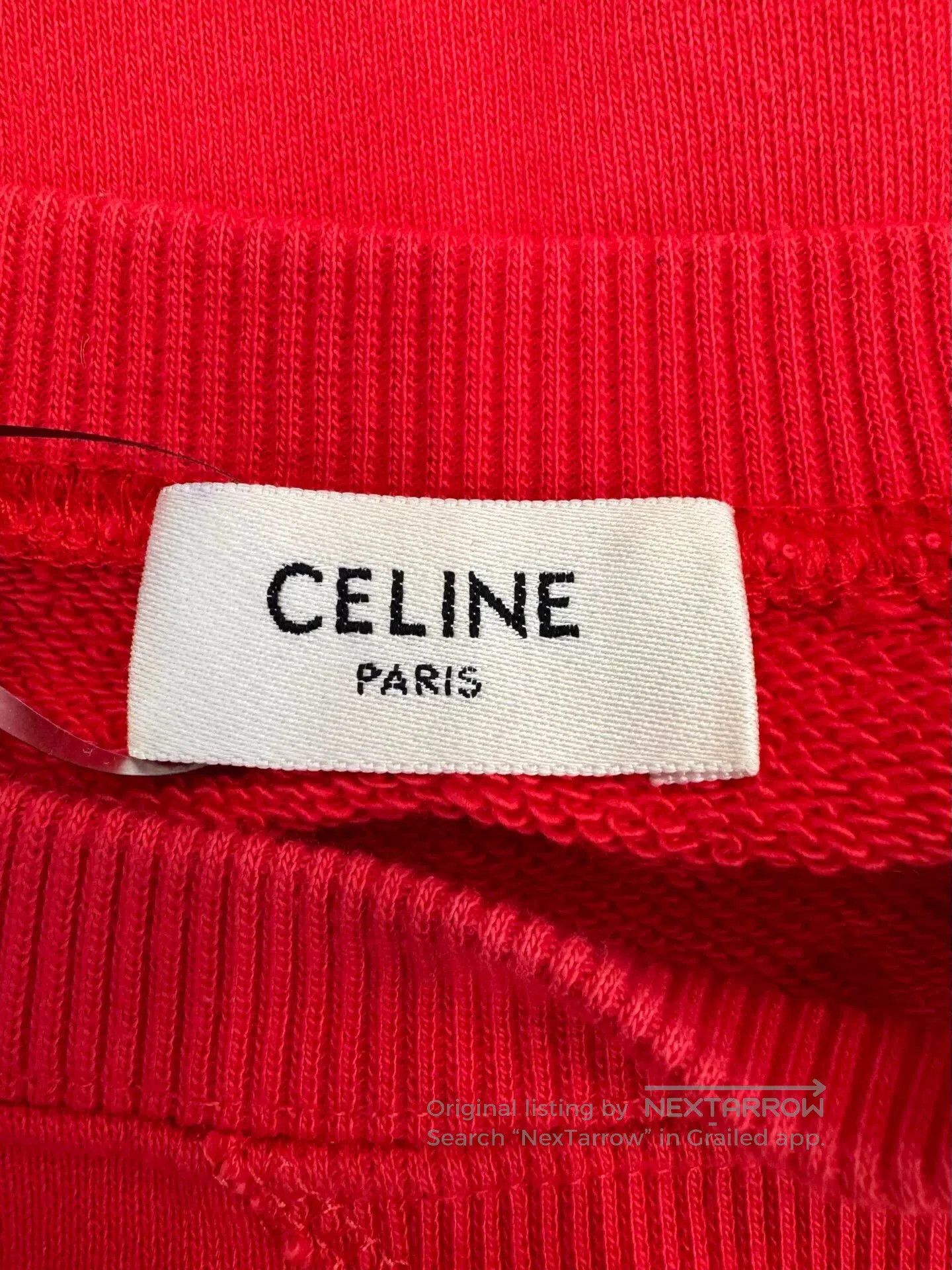 Celine Celine Teiomphe Logo Red Casual Sweatshirt. Size S / US 4 / IT 40 - 5 Thumbnail