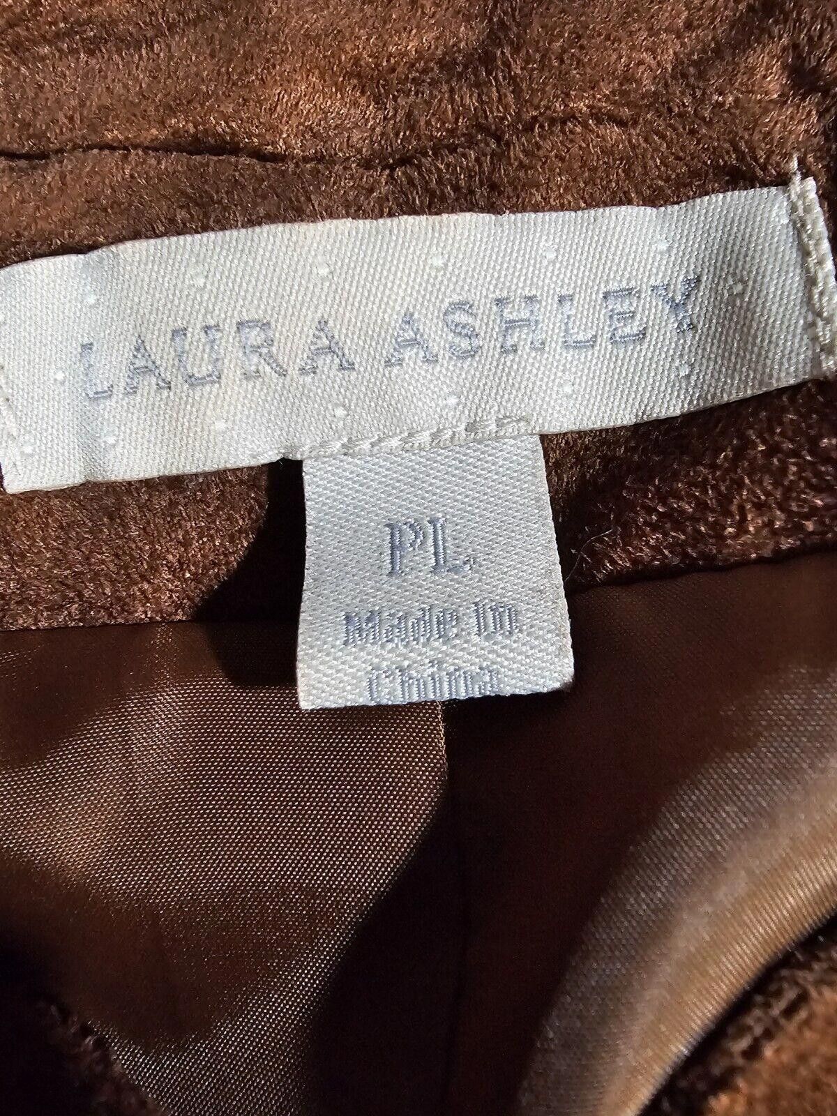 Designer LAURA ASHLEY Womens Size PL Petite Large Blazer Zip Jacket Size L / US 10 / IT 46 - 4 Thumbnail