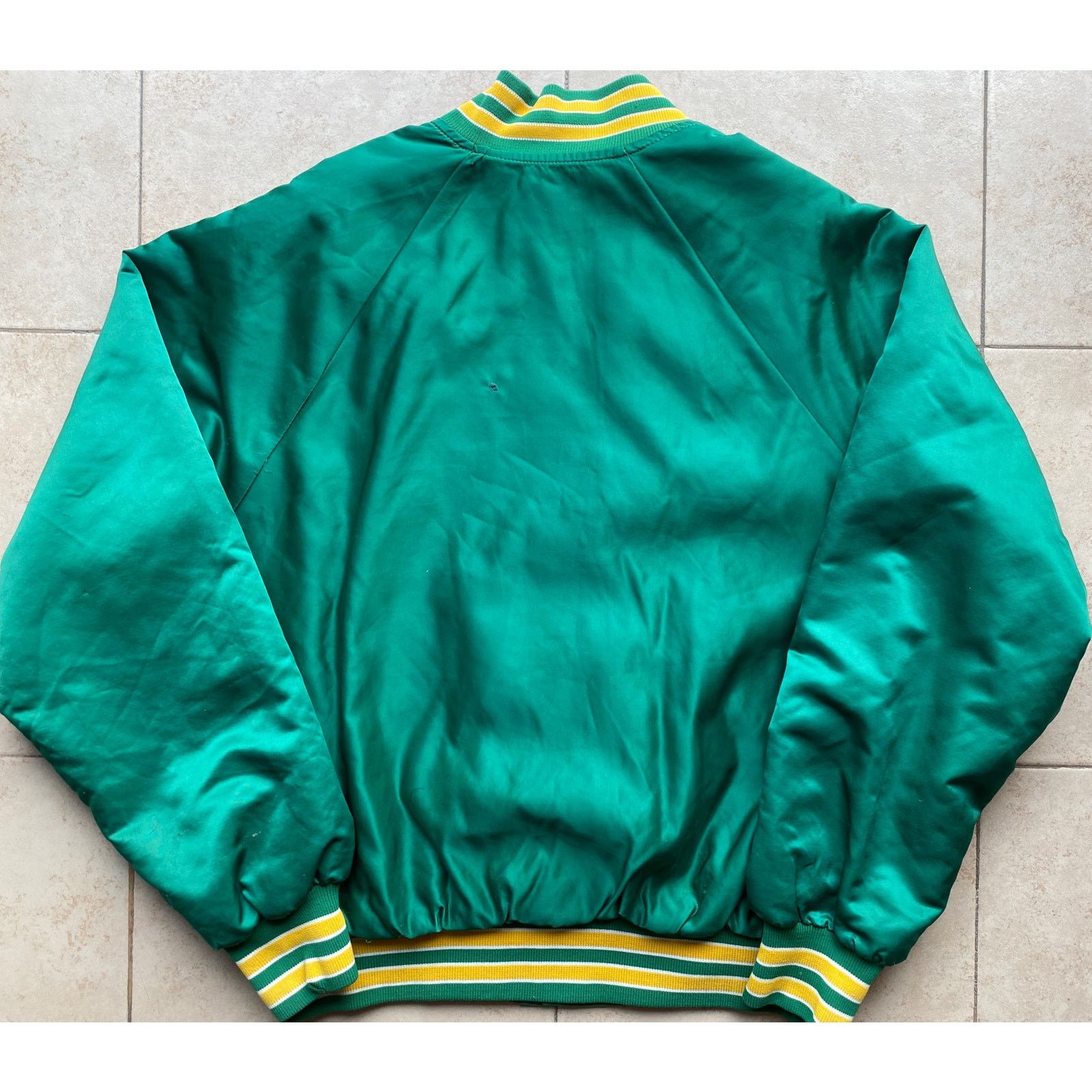 MLB × Starter Oakland A's 90s STARTER satin bomber XL green MLB vintage Size US XL / EU 56 / 4 - 6 Thumbnail