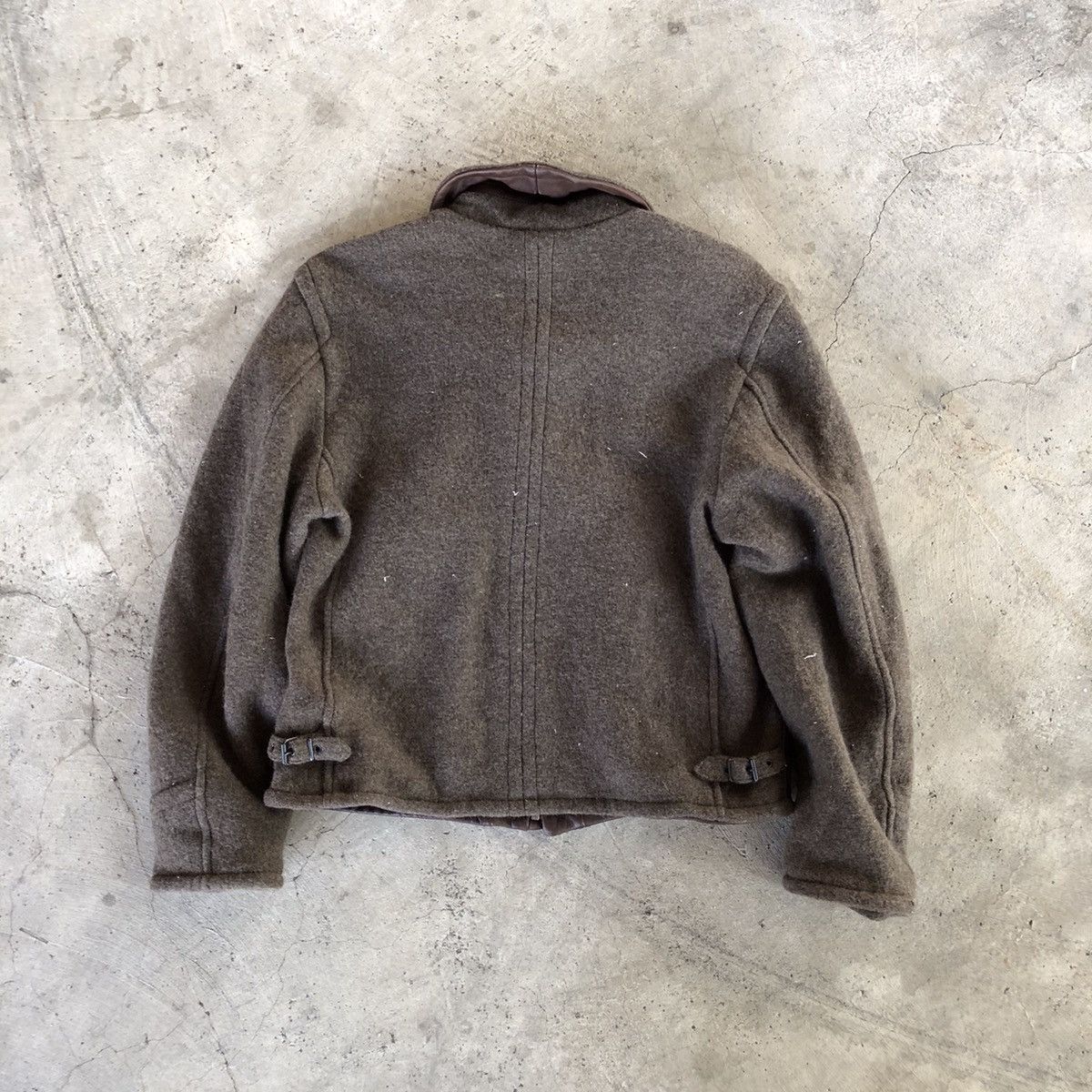Vintage ECHTES LEDER Wool and Leather Jacket Size US M / EU 48-50 / 2 - 3 Thumbnail