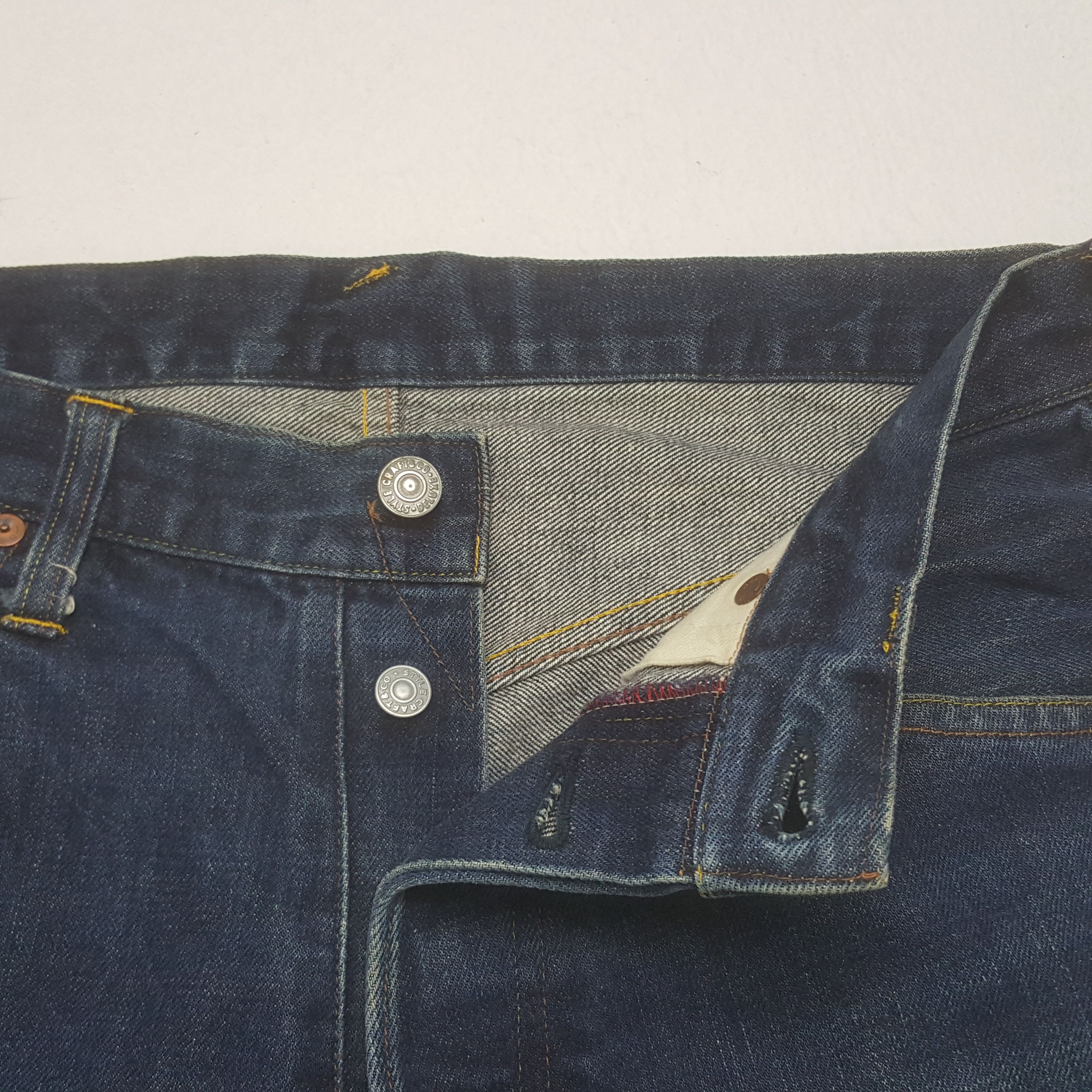 Evisu × Japanese Brand Vintage Evisu Japan Custom Daicock Art Denim Jeans Size US 31 - 12 Thumbnail
