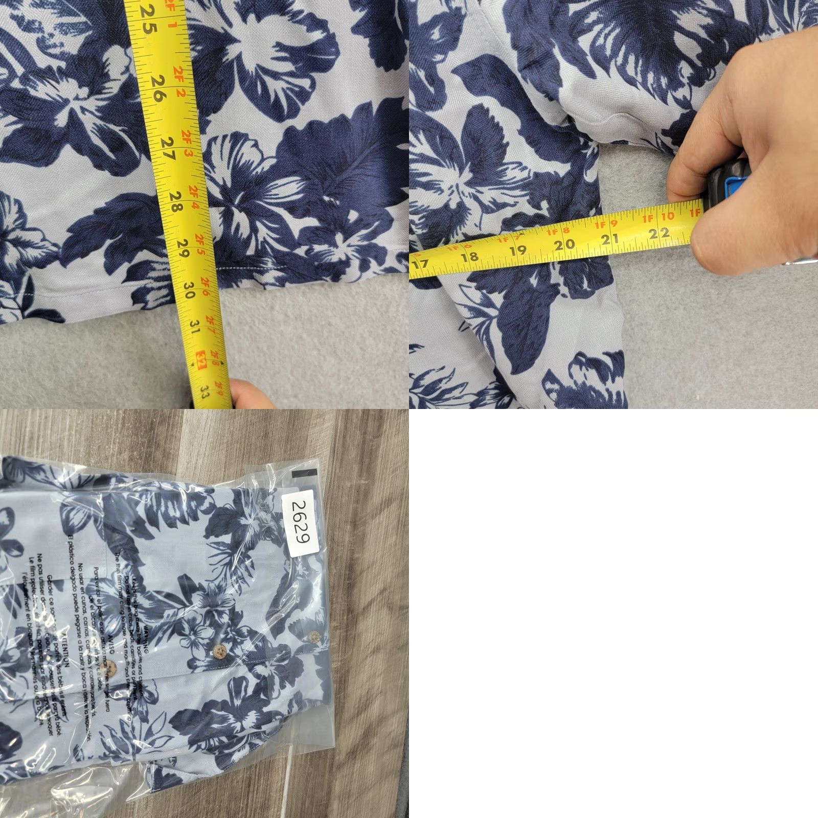 Vintage Island Republic shirt Mens XXL 100% Silk Floral Pattern Blue White Hawaiian Size US XXL / EU 58 / 5 - 8 Thumbnail