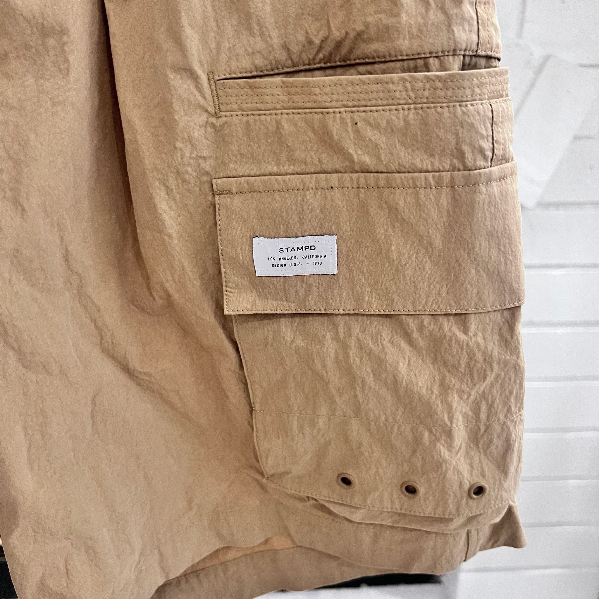 Stampd STAMPD Polyester/Nylon Utility Drawstring Cargo Short Pants Size US 32 / EU 48 - 2 Thumbnail