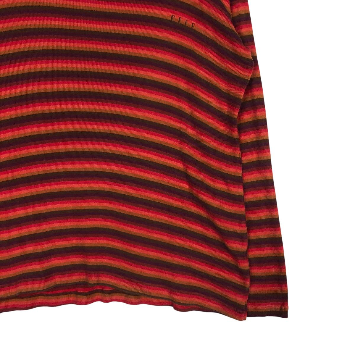 Japanese Brand × Vintage Vintage Elle Striped 90s Jumper Pullover Medium Size US M / EU 48-50 / 2 - 4 Thumbnail