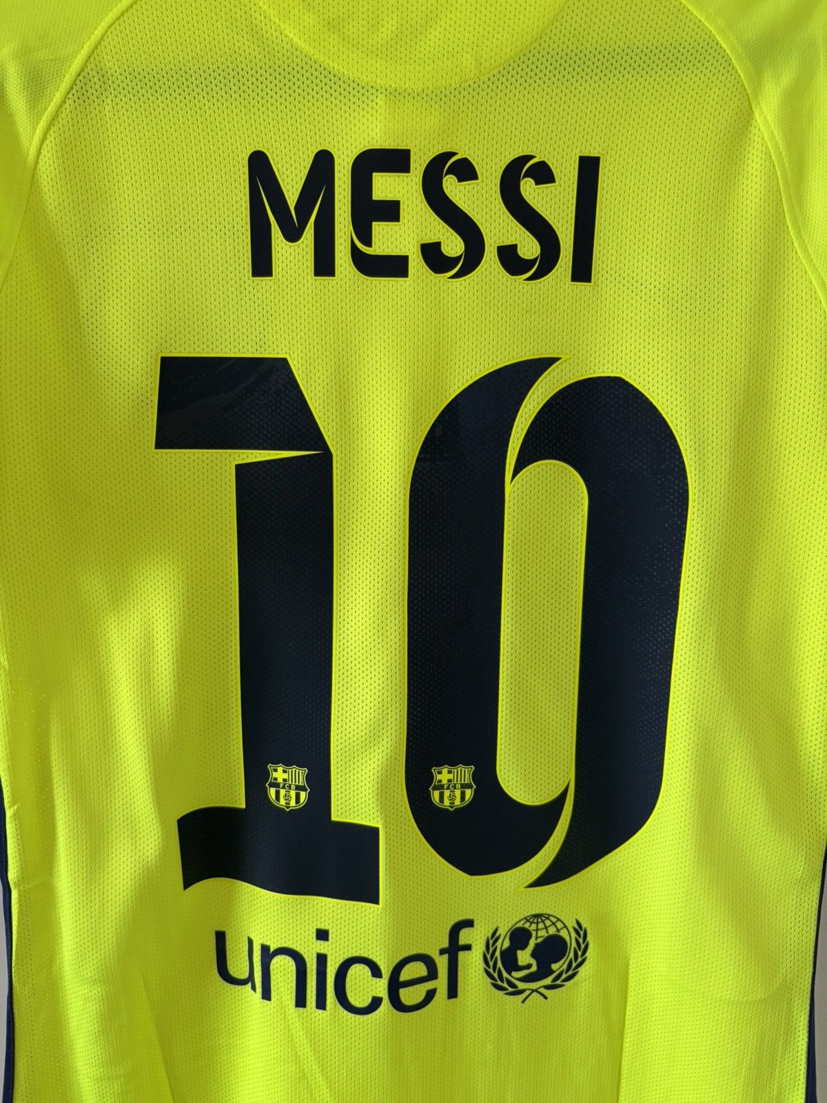 Barcelona nike 2014/2015 trzecia Messi unikat wersja meczowa — zdjęcie 2