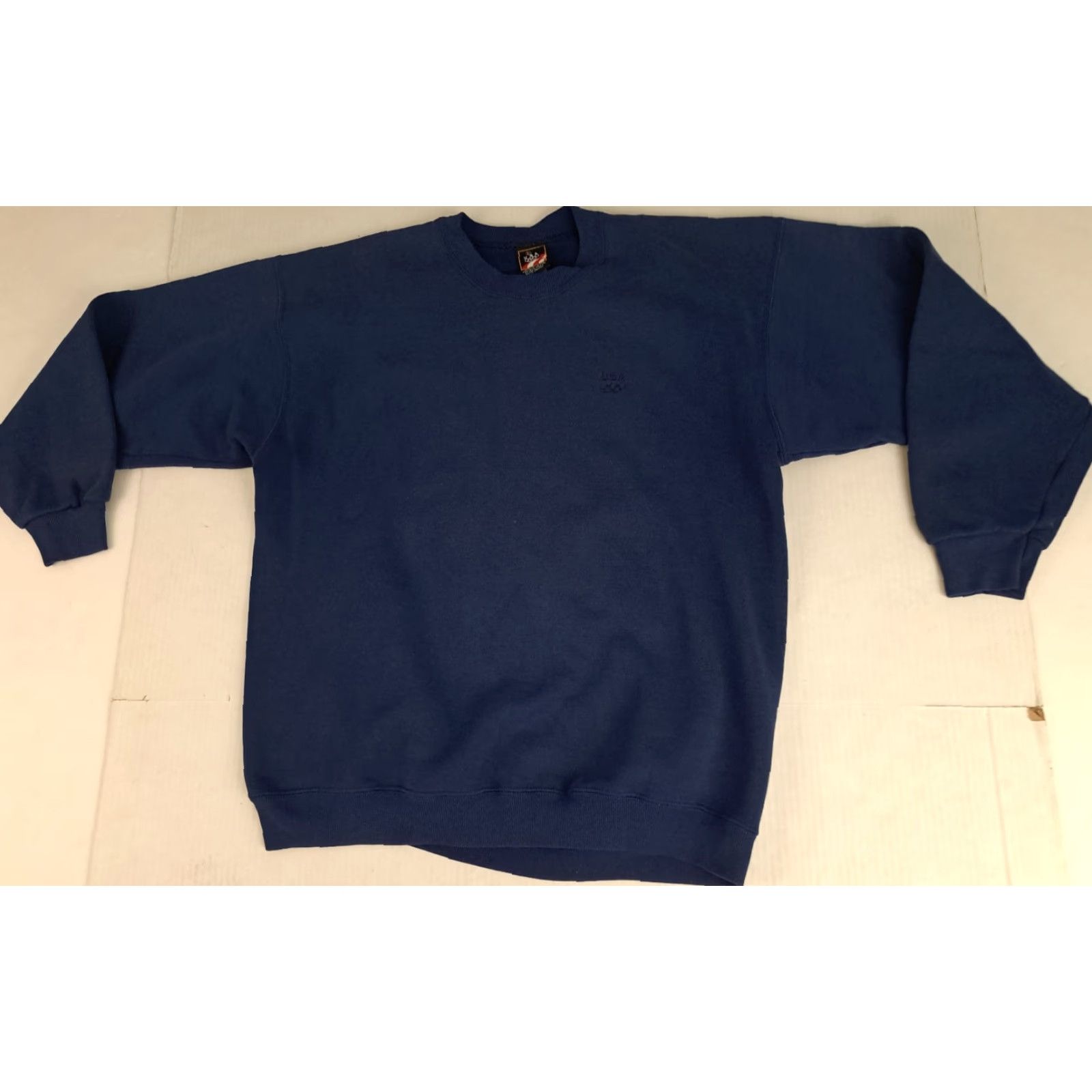 X-LARGE VINTAGE USA Made Dark Blue Embroidered Sweatshirt X-Large J. C. Penney Sweatshirt Unisex Adults 90s Size US XL / EU 56 / 4 - 5 Thumbnail
