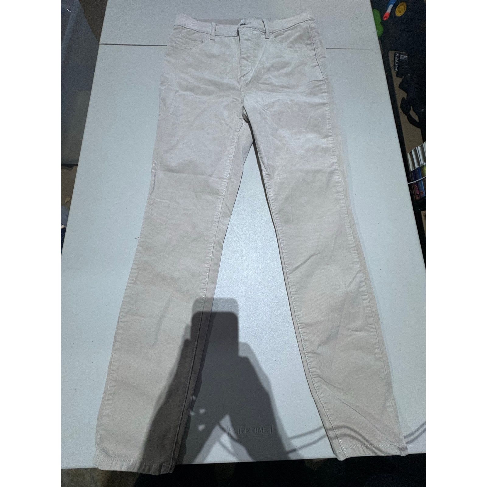 Loft LOFT Womens Beige Corduroy Skinny Pants Size 27 4 Stretch Size 27" / US 4 / IT 40 - 2 Thumbnail