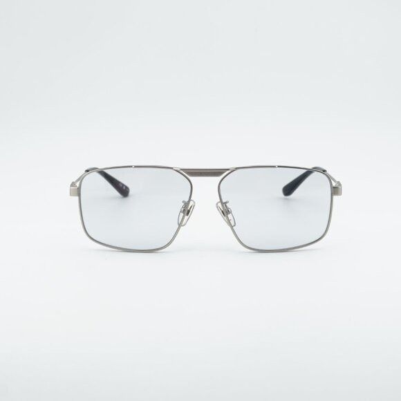 Balenciaga Balenciaga BB0418SK 004 Sunglasses Silver Square Frame, Grey Size ONE SIZE - 3 Thumbnail