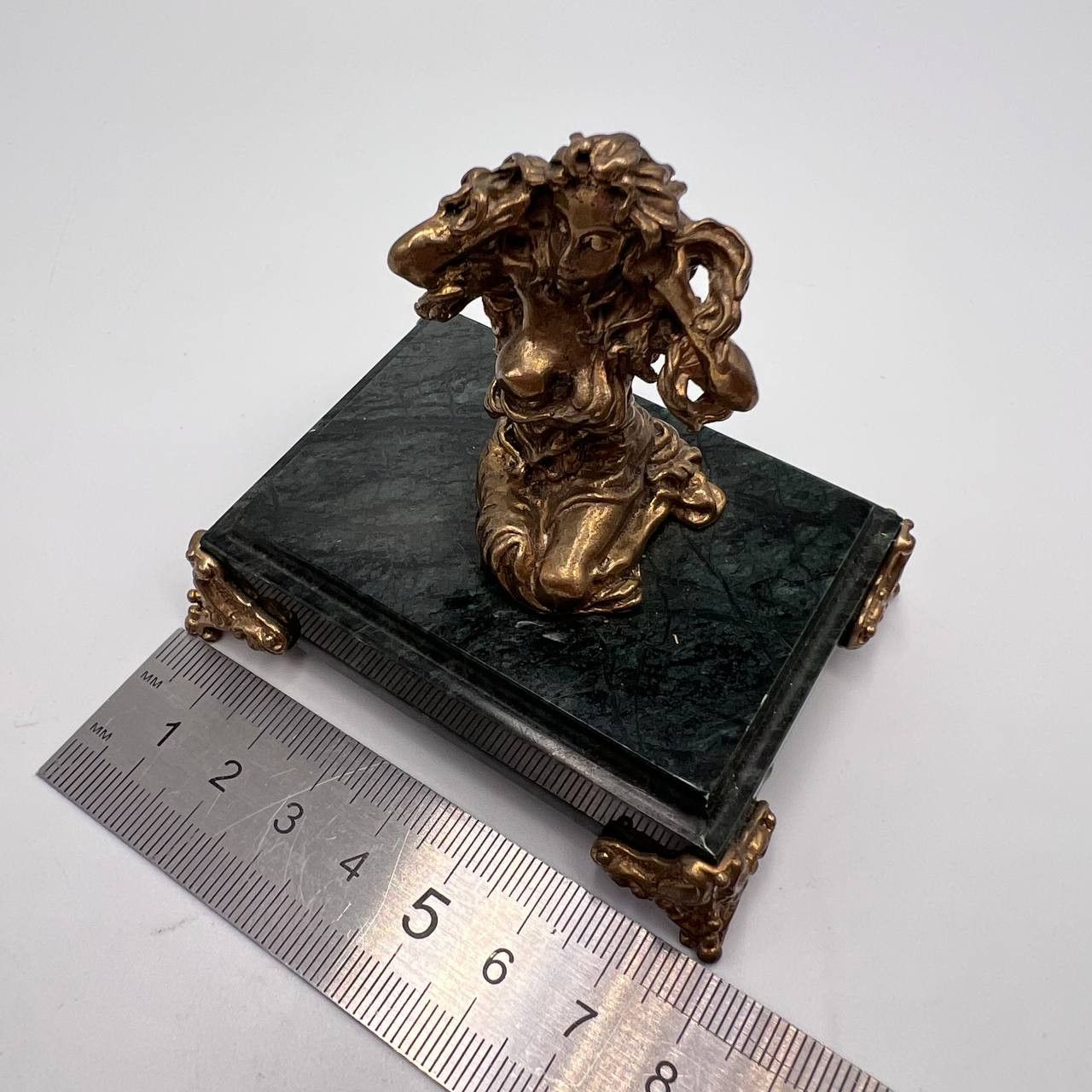 Vintage Bronze Virgo Zodiac Figurine Astrology Sculpture Size ONE SIZE - 6 Thumbnail
