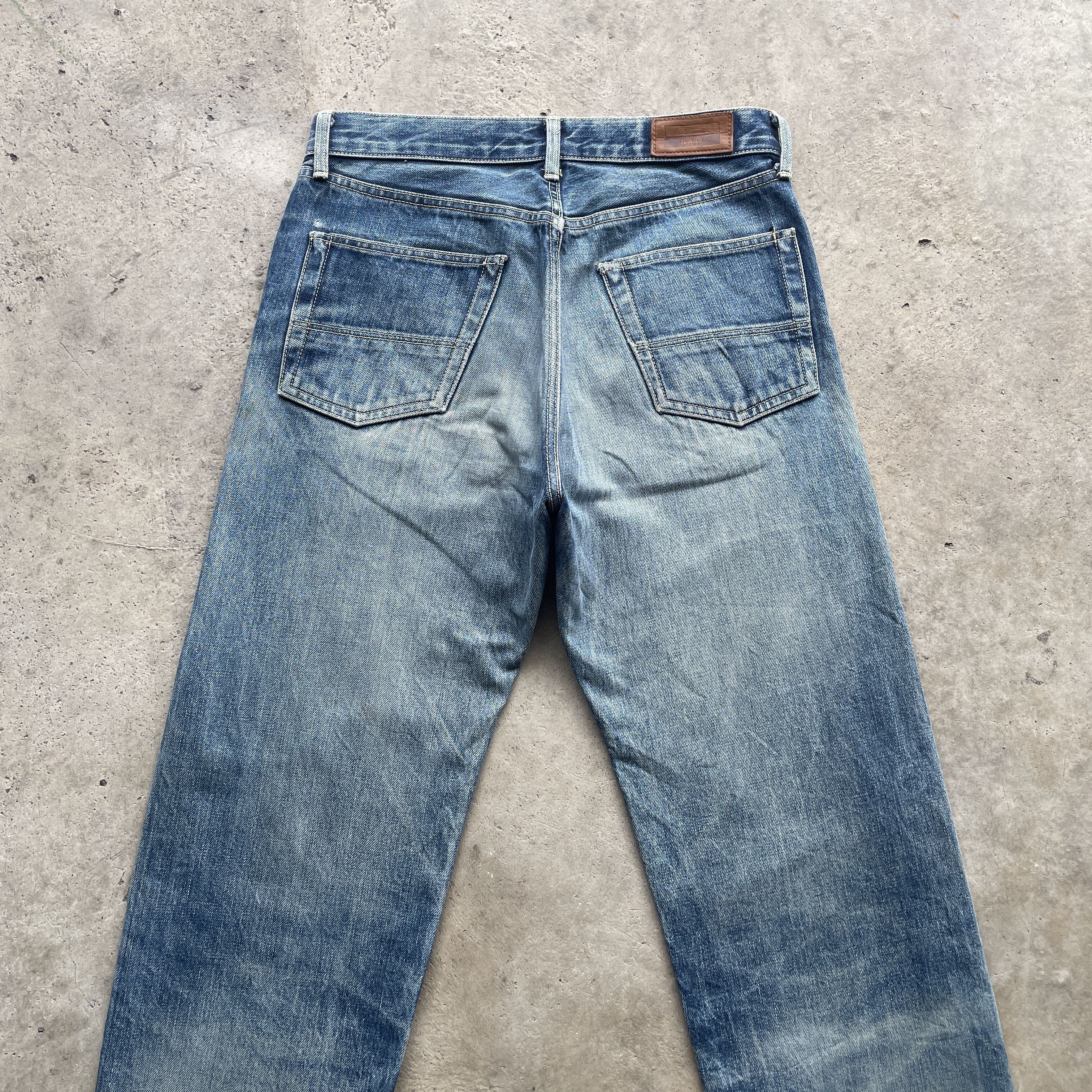 Faded Glory × Paul Smith PAUL SMITH DISTRESSED SELVEDGE JEANS FADED PANTS DENIM W31 Size US 31 - 10 Thumbnail
