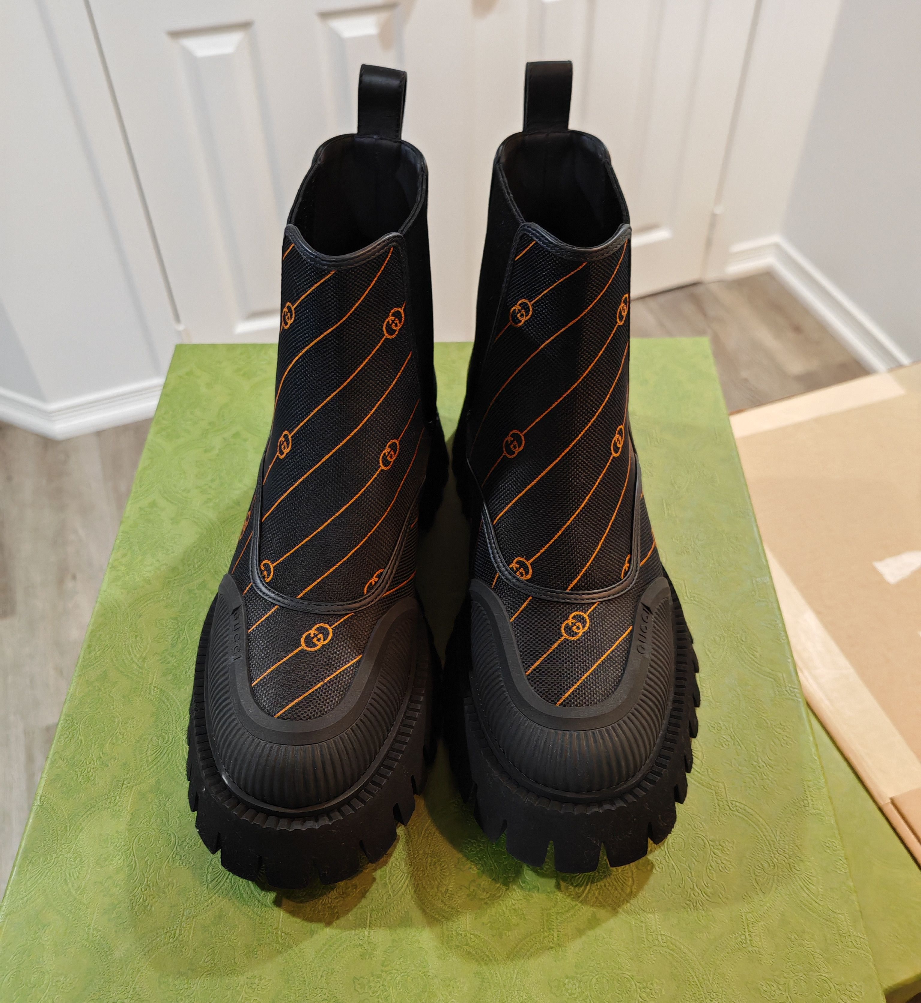 Gucci Diagonal GG Vintage Ankle Boots Size US 8.5 / EU 41-42 - 3 Thumbnail