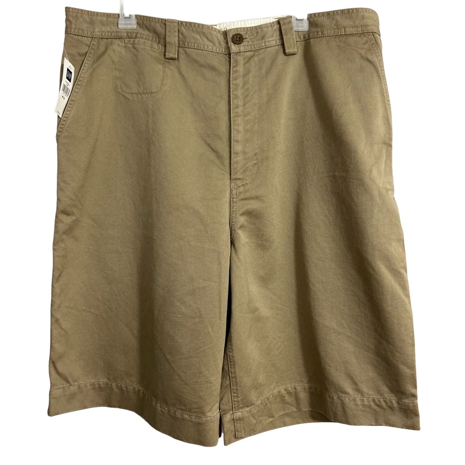 Gap NWT Mens GAP Essential FLEX Khaki Short 10” Cotton Twill 38 Size US 38 / EU 54 - 1 Thumbnail