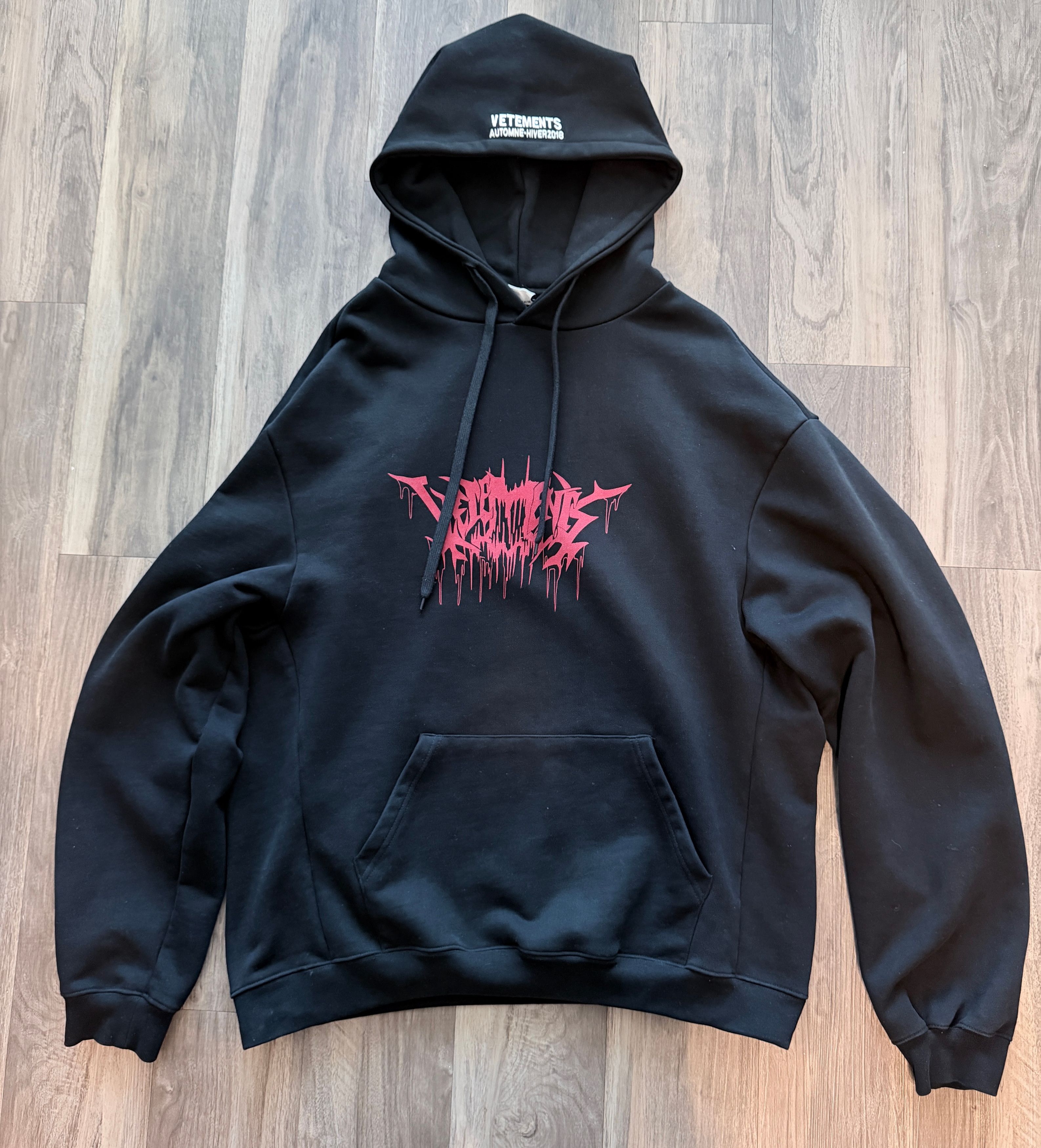 Vetements 2018 Vetements Metal Tour Oversized Hoodie | Grailed