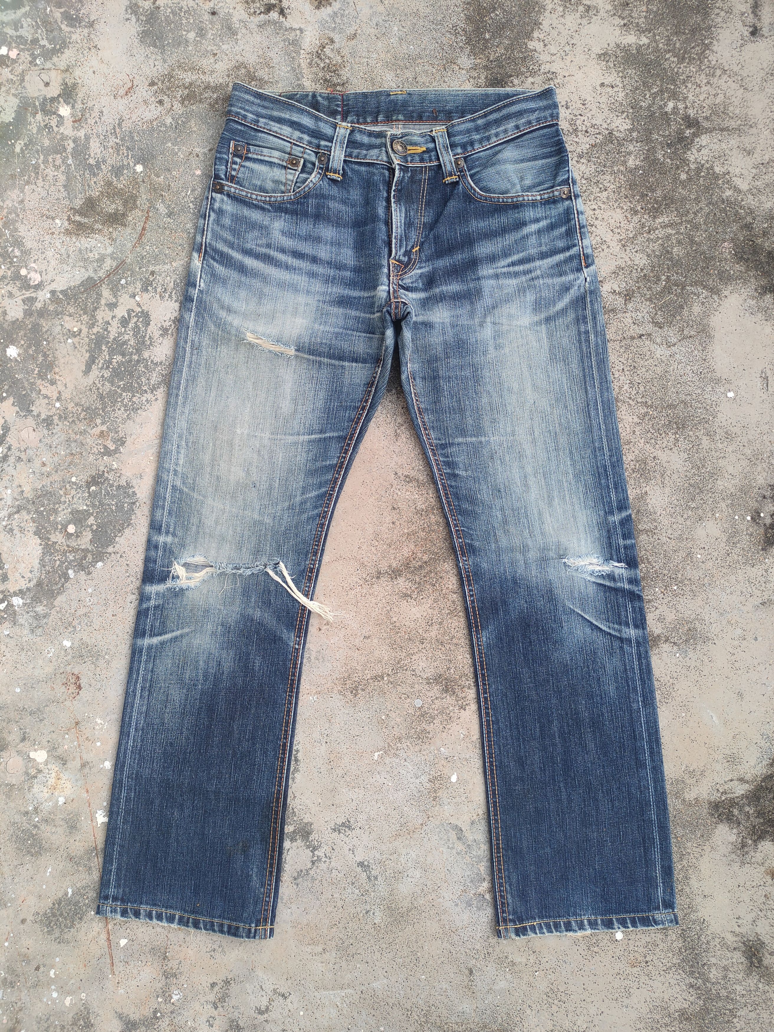 Edwin W31 vintage Edwin Distressed faded jeans denim pants Size US 31 - 2 Thumbnail