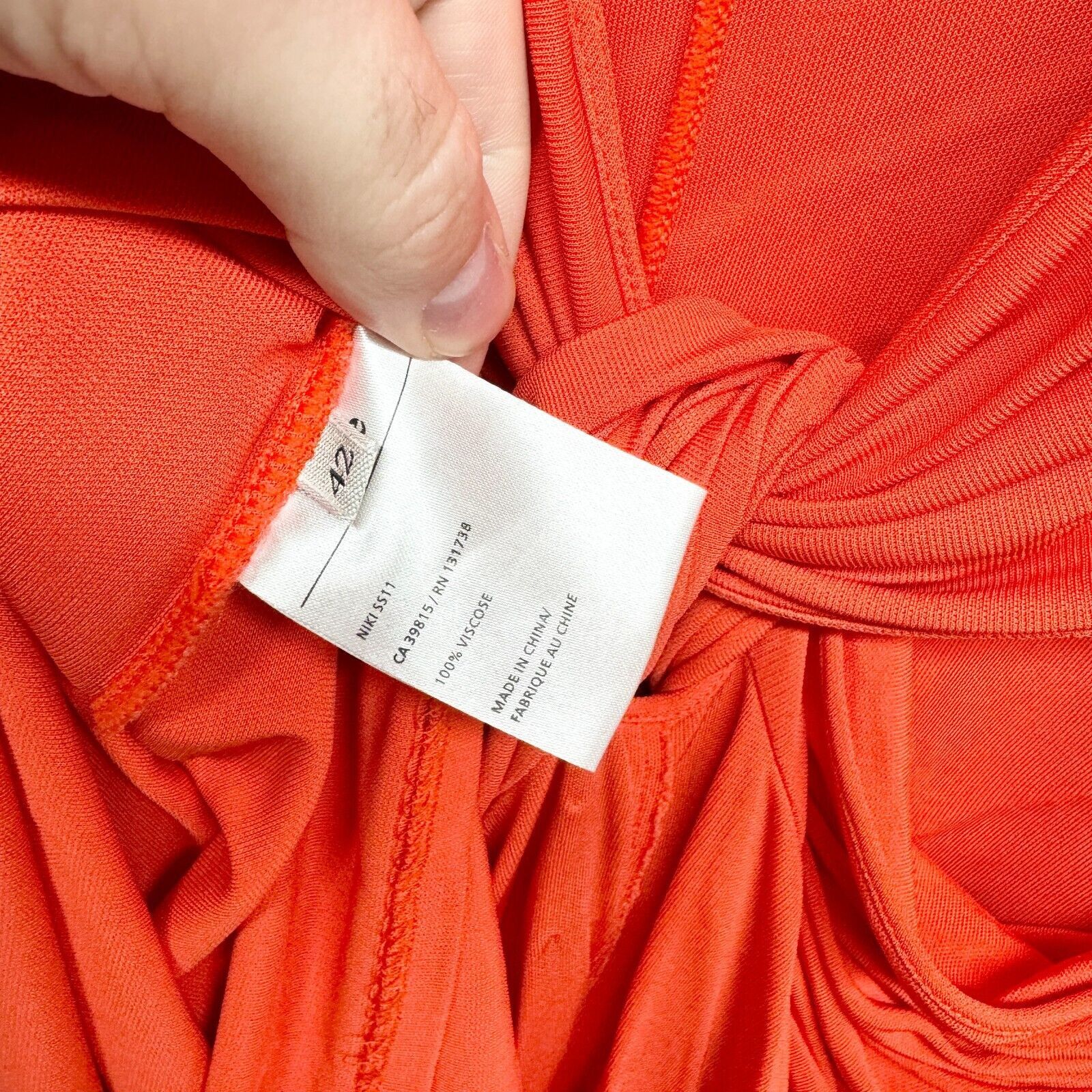 Acne Studios Acne Studios Twisted Draped Mini Coral Cap Sleeve Dress 10 Size L / US 10 / IT 46 - 5 Thumbnail