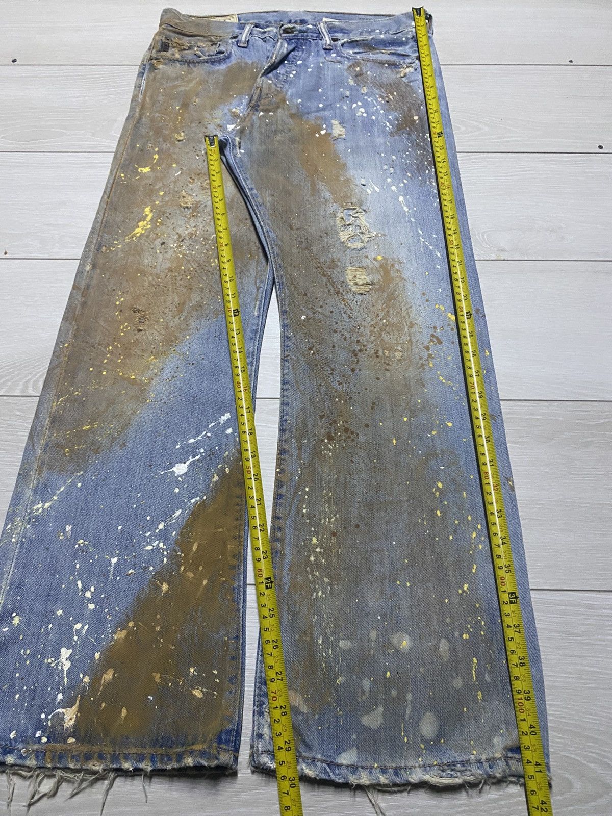 Seditionaries Vintage Handcraft Ambercrombie And Fitch Mud Wash Baggy Jean Size US 32 / EU 48 - 21 Thumbnail