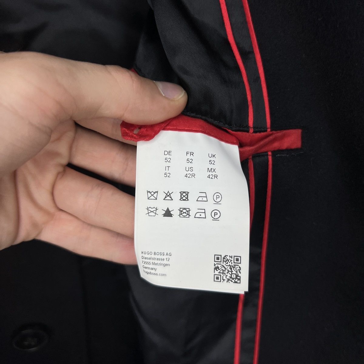 Designer × Hugo Boss Hugo Boss Wool Cashmere Long Coat Outerwear Jacket Size US L / EU 52-54 / 3 - 11 Thumbnail