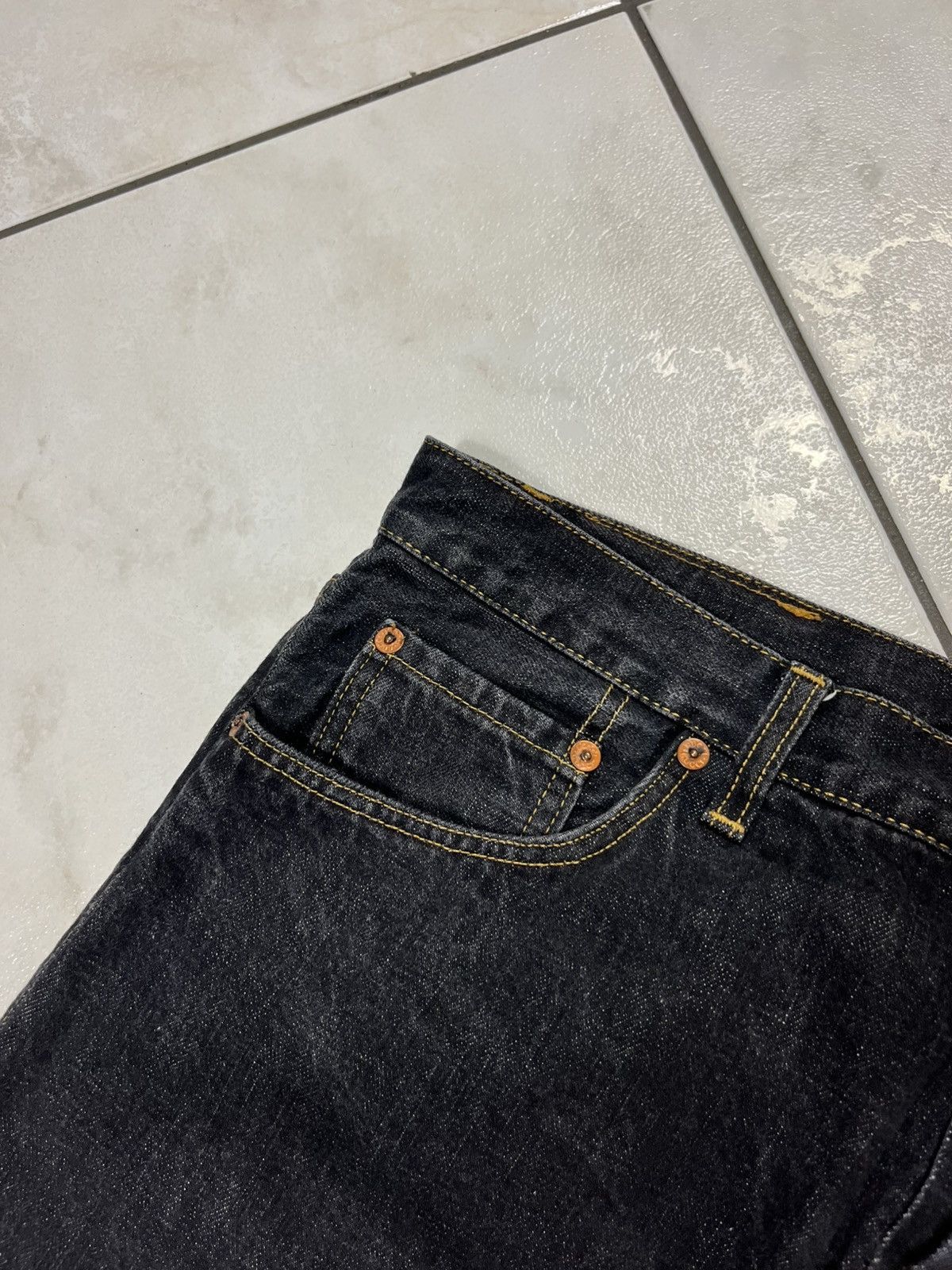 Gucci × Vintage Vintage Gucci regular dark goth raw denim jeans Size US 36 / EU 52 - 14 Thumbnail