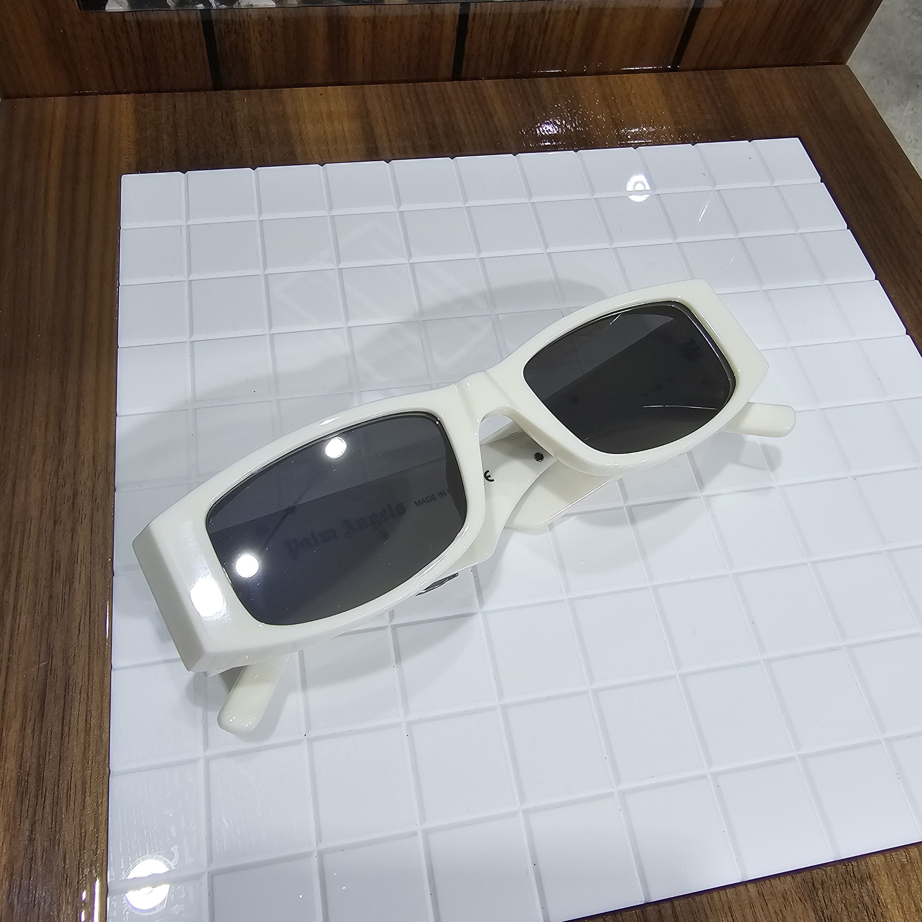 Palm Angels PALM ANGELS PERI007S22PLA0010172 Sunglasses WHITE Size ONE SIZE - 7 Thumbnail