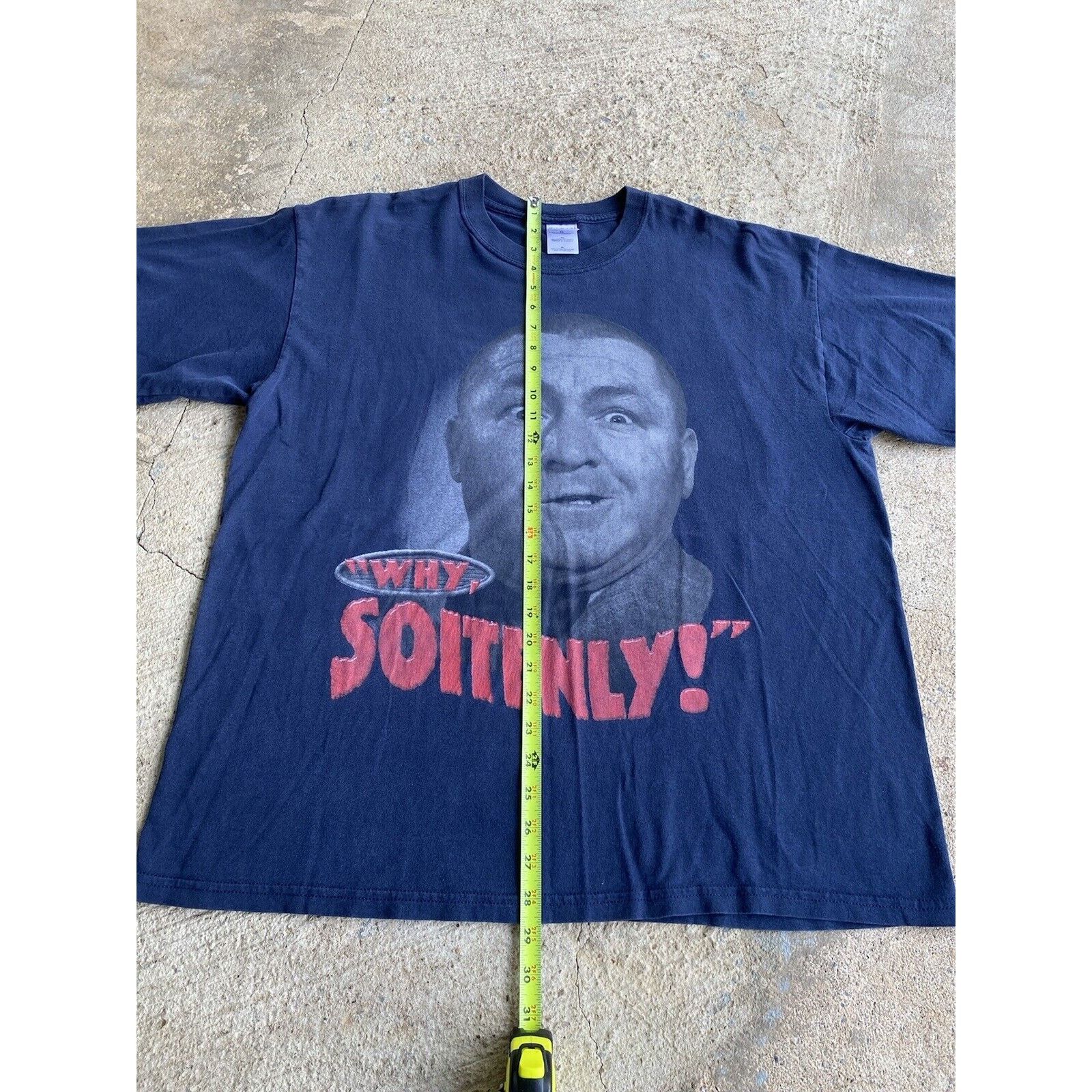 Vintage Vintage Curly Three Stooges TV Promo Shirt Why Soitenly Size US XL / EU 56 / 4 - 7 Thumbnail