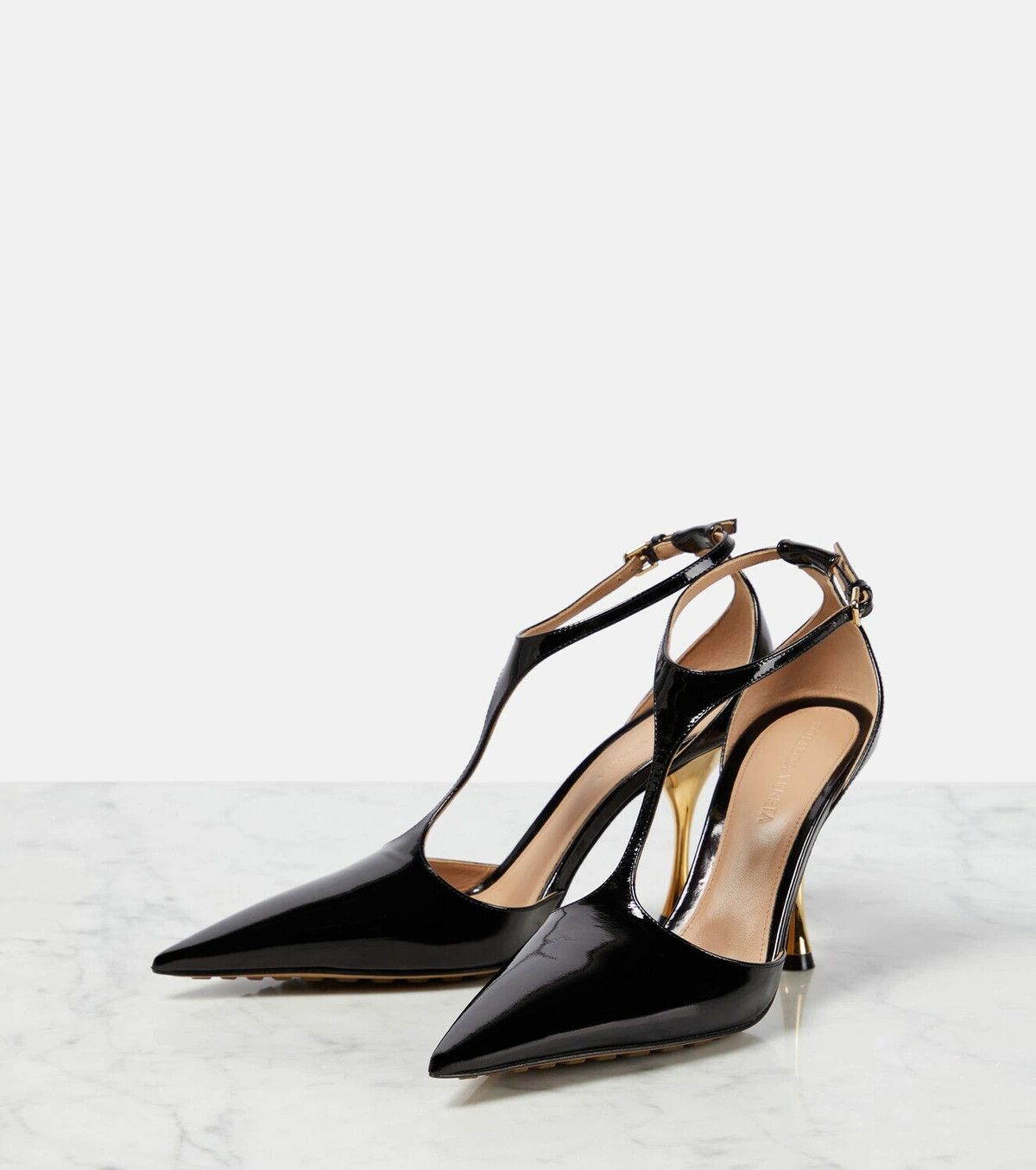 Bottega Veneta o1y0725 Spool Heel Pumps in Black Size US 6 / IT 36 - 2 Thumbnail