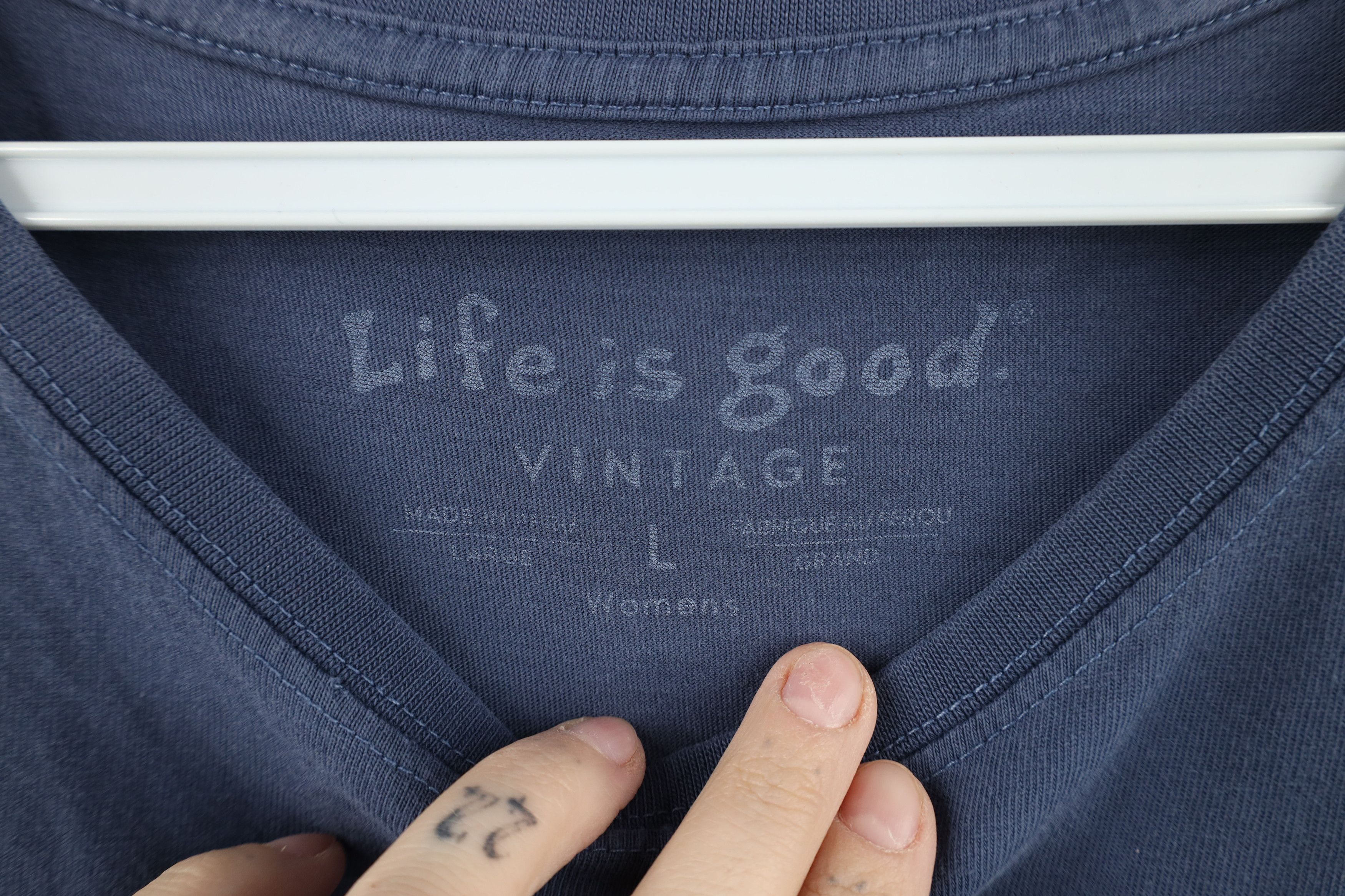 Life is Good Life Is Good Vintage Bubble Bath T-Shirt Blue Cotton Size L / US 10 / IT 46 - 7 Thumbnail
