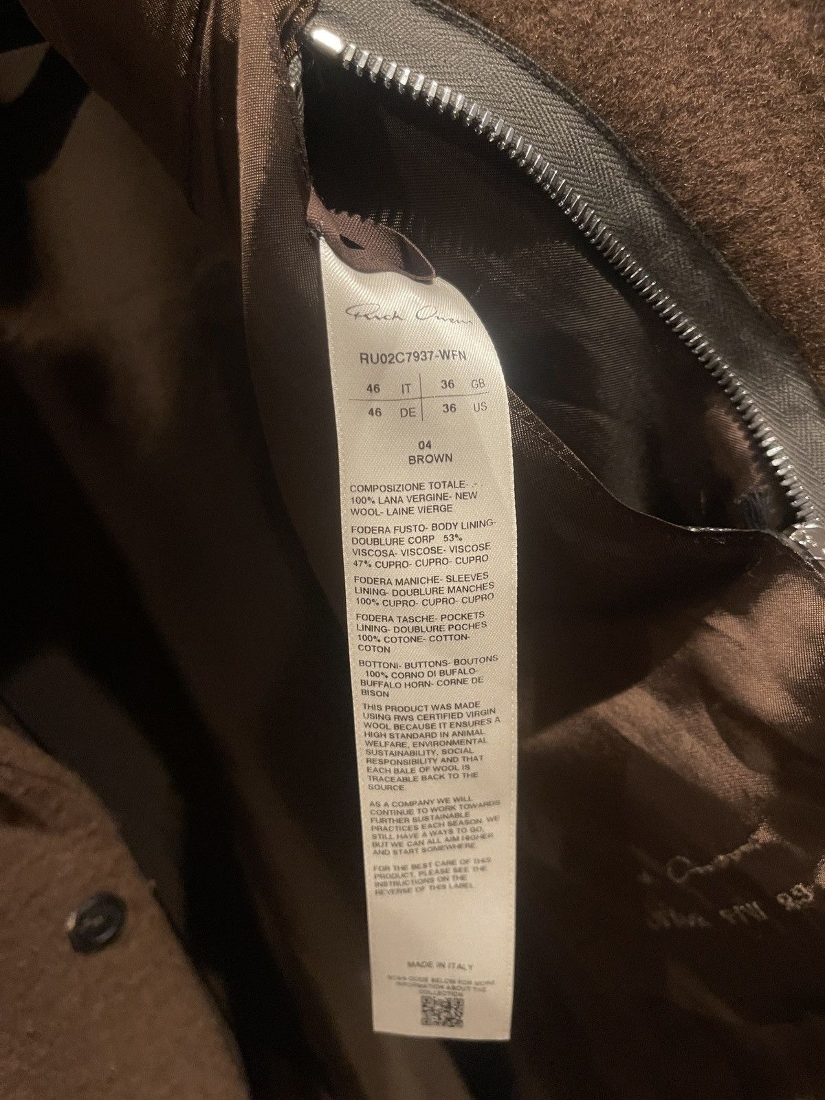 Rick Owens Rick Owens Jumbo Tatlin Coat Size US S / EU 44-46 / 1 - 3 Thumbnail