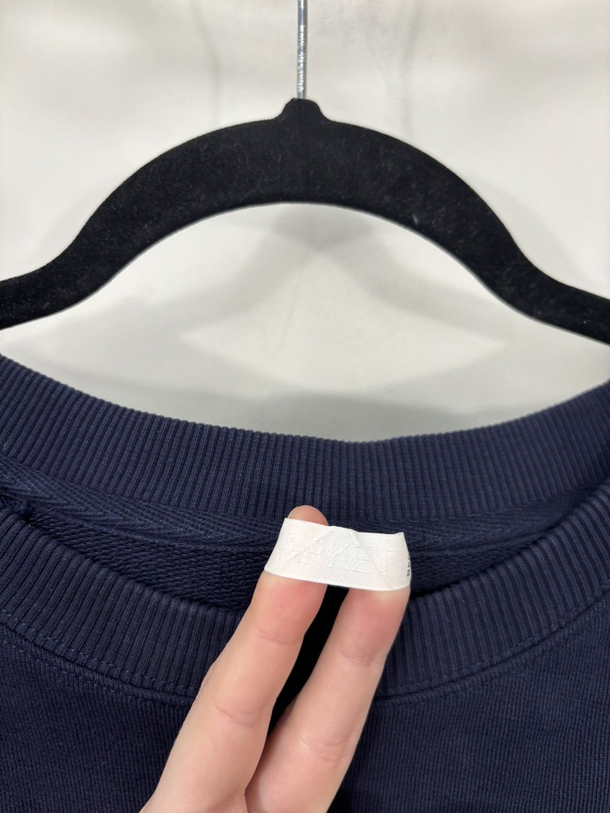 Arket Arket Men’s Navy Blue Basic Cotton Sweatshirt Pullover Size US L / EU 52-54 / 3 - 13 Thumbnail
