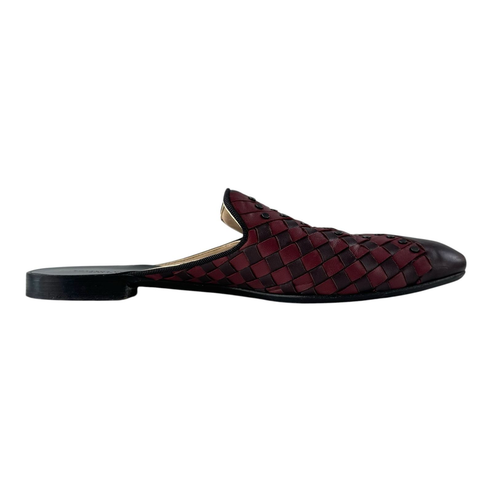 Bottega Veneta Bottega Veneta Studded Intrecciato Leather Mules Size US 8 / IT 38 - 4 Thumbnail