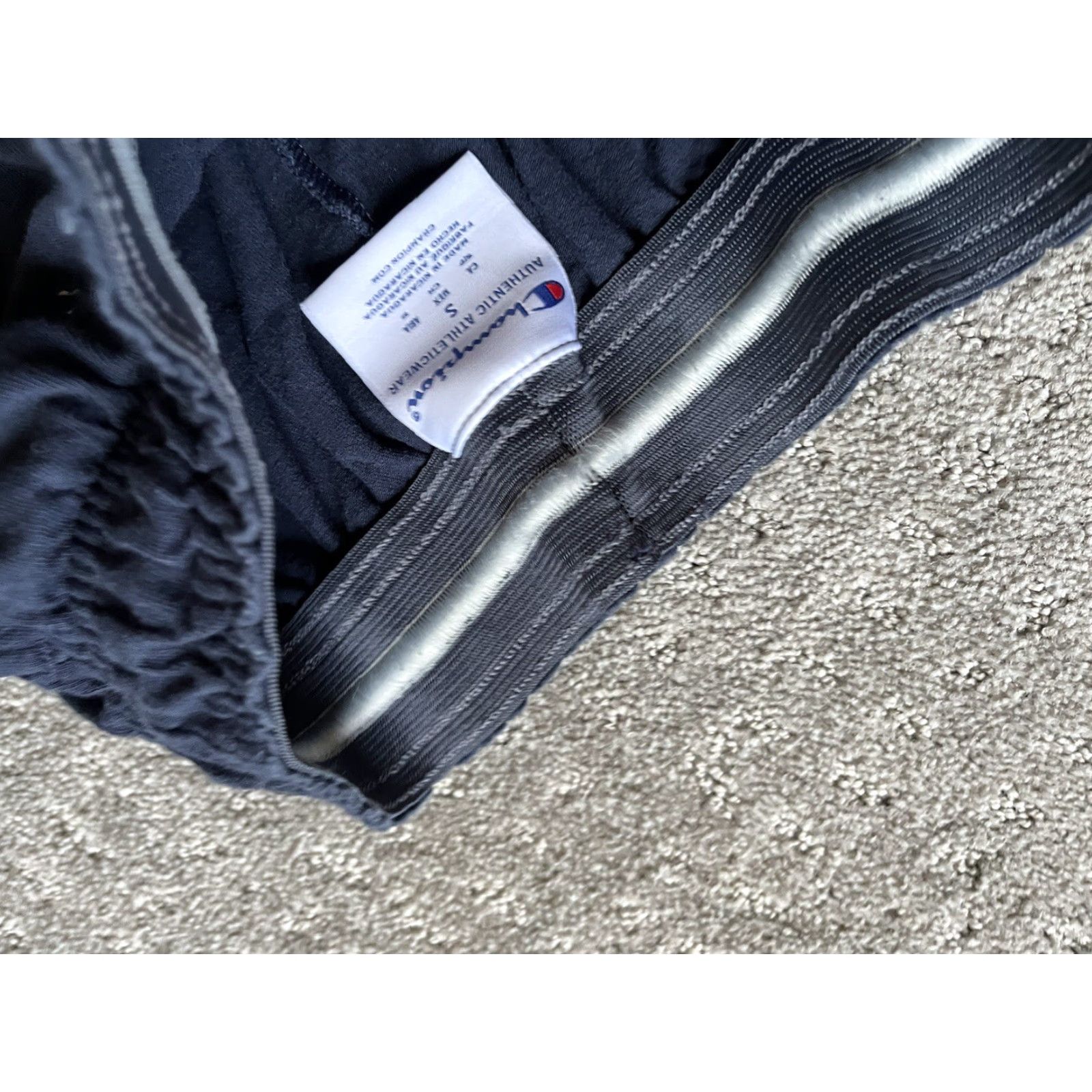 Champion Champion Sweatpants Men’s Small Authentic Logo Pocket Blue Cotton Straight Leg Relaxed Pants Shoes? Size US 29 - 5 Thumbnail