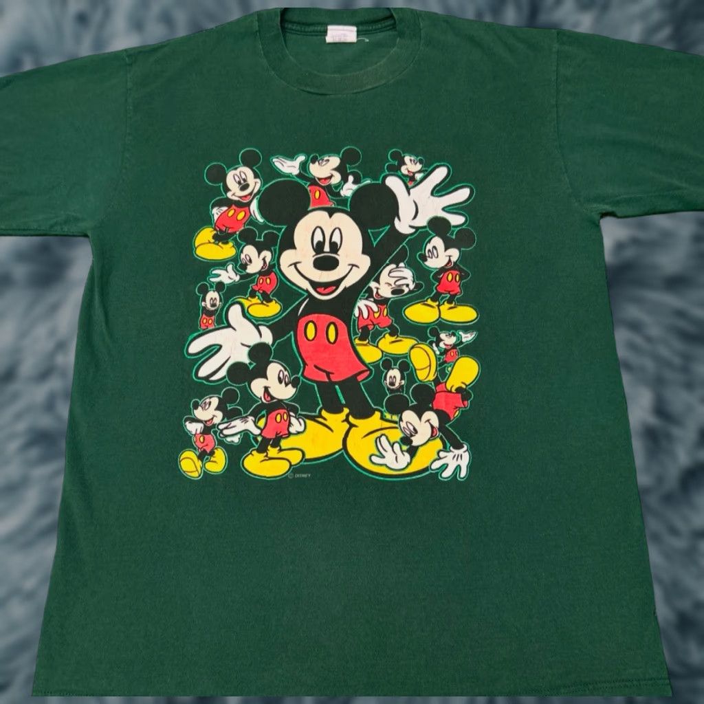 Disney VINTAGE Disney Shirt Mens Size Large Mickey Mouse Cartoon 90s 1990s USA VTG Size US L / EU 52-54 / 3 - 1 Thumbnail