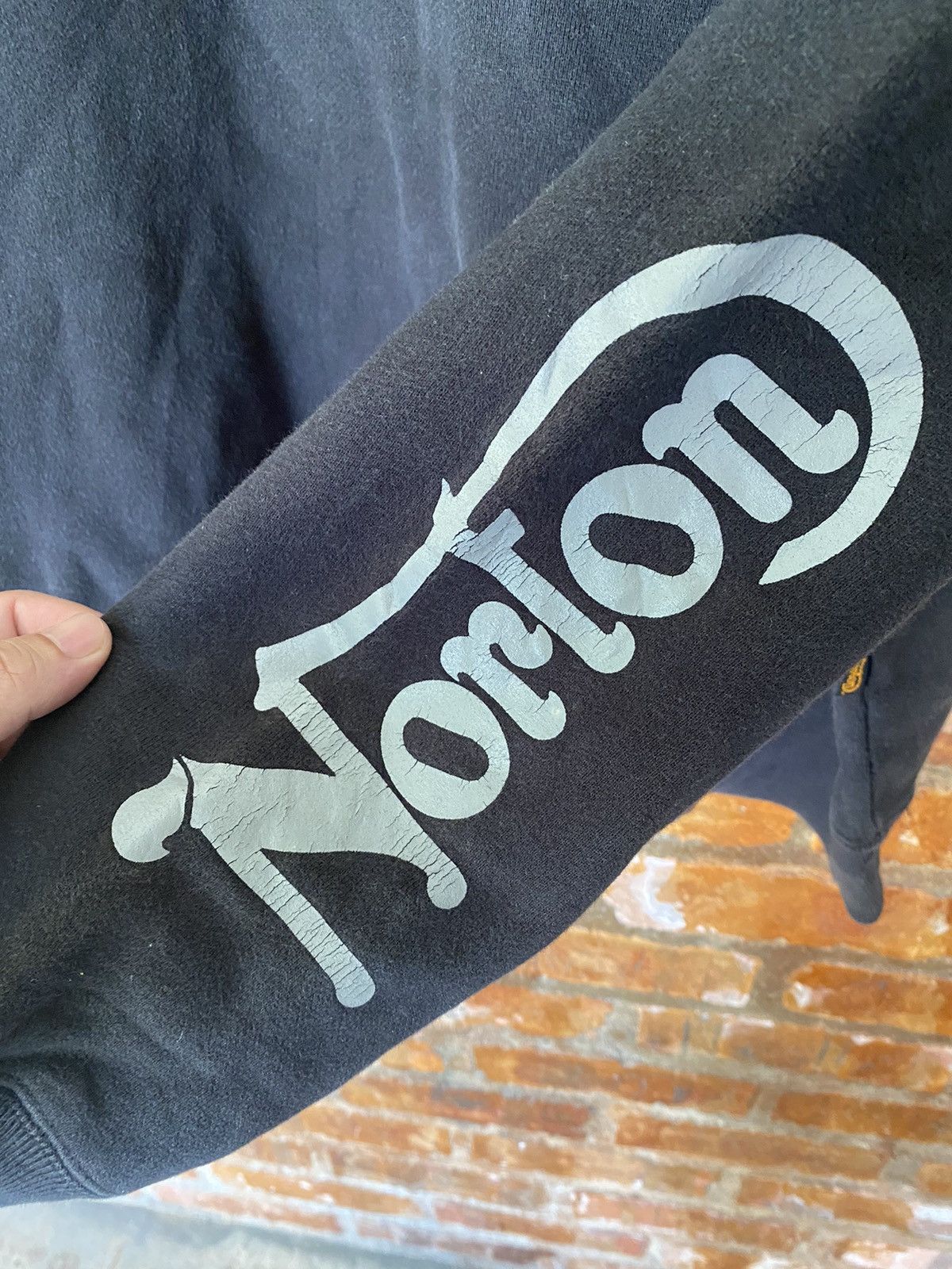 Japanese Brand Vtg Norton Pin up girl sex logo Rare Size US M / EU 48-50 / 2 - 11 Thumbnail