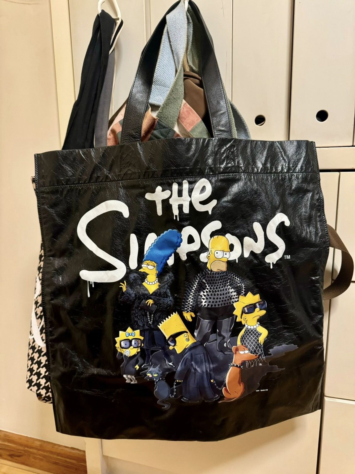Balenciaga The Simpsons black tote bag