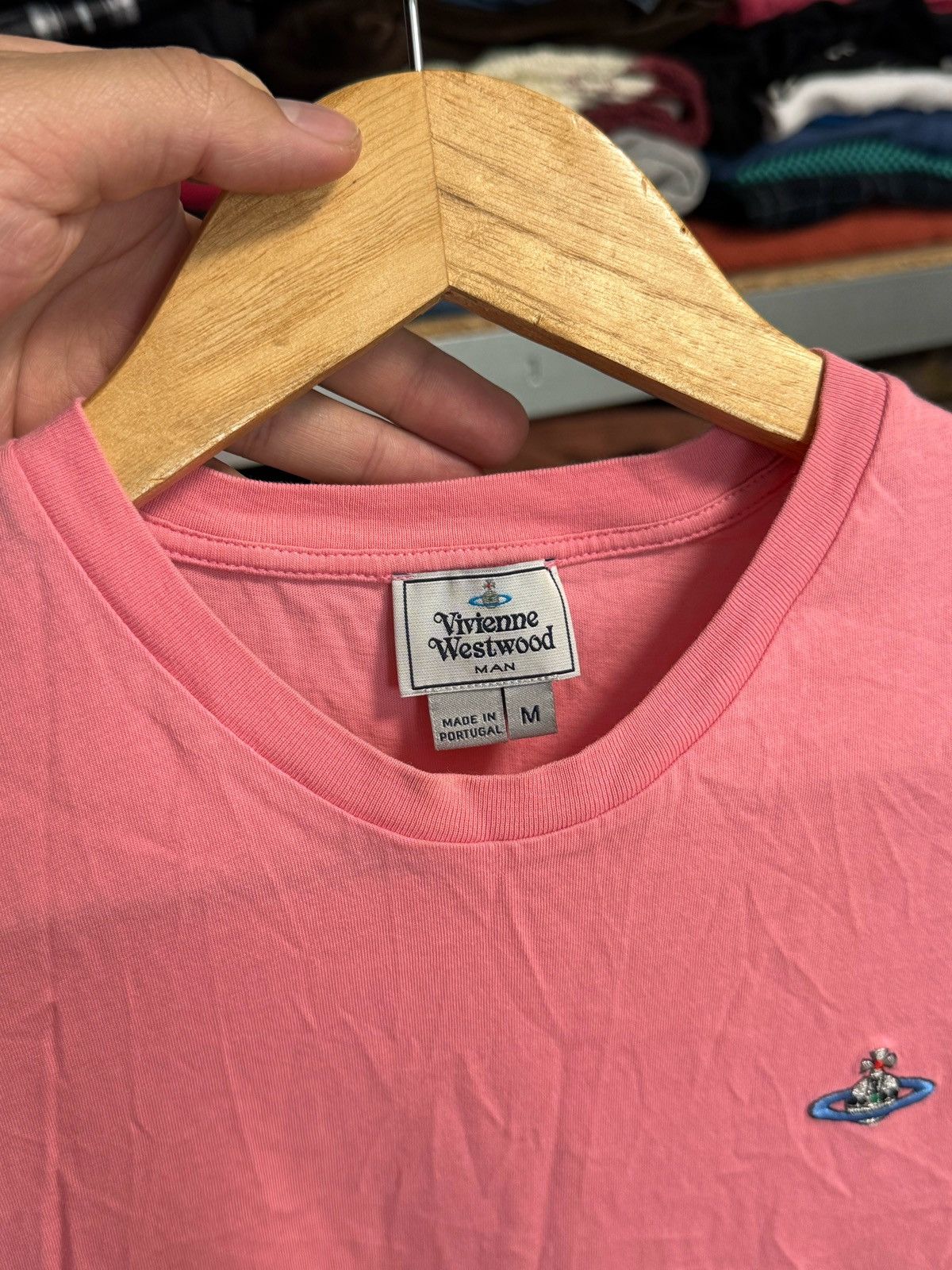Vivienne Westwood Vivienne Westwood Man Orb Logo T-Shirt Light Pink Size M Size US M / EU 48-50 / 2 - 3 Thumbnail