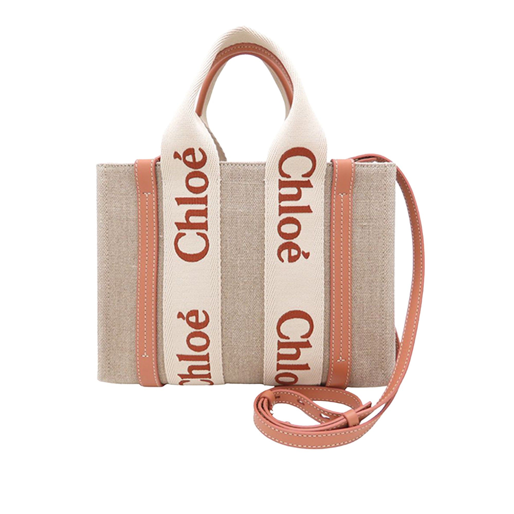 Chloe Small Canvas Woody Tote Size ONE SIZE - 1 Thumbnail