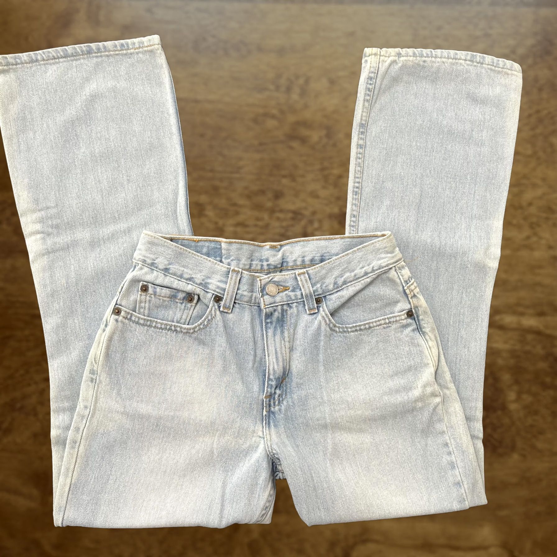 Levi's VINTAGE Levi's 545 Jeans Womens Small Light Blue Bootcut Denim 29in Zip Pockets Y2K Ven Size 29" - 1 Thumbnail