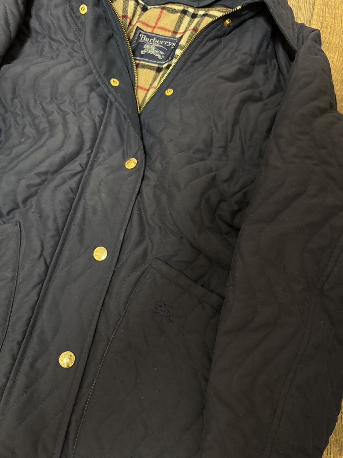 Burberry Burberry Wool jacket Navy vintage Size M / US 6-8 / IT 42-44 - 3 Thumbnail