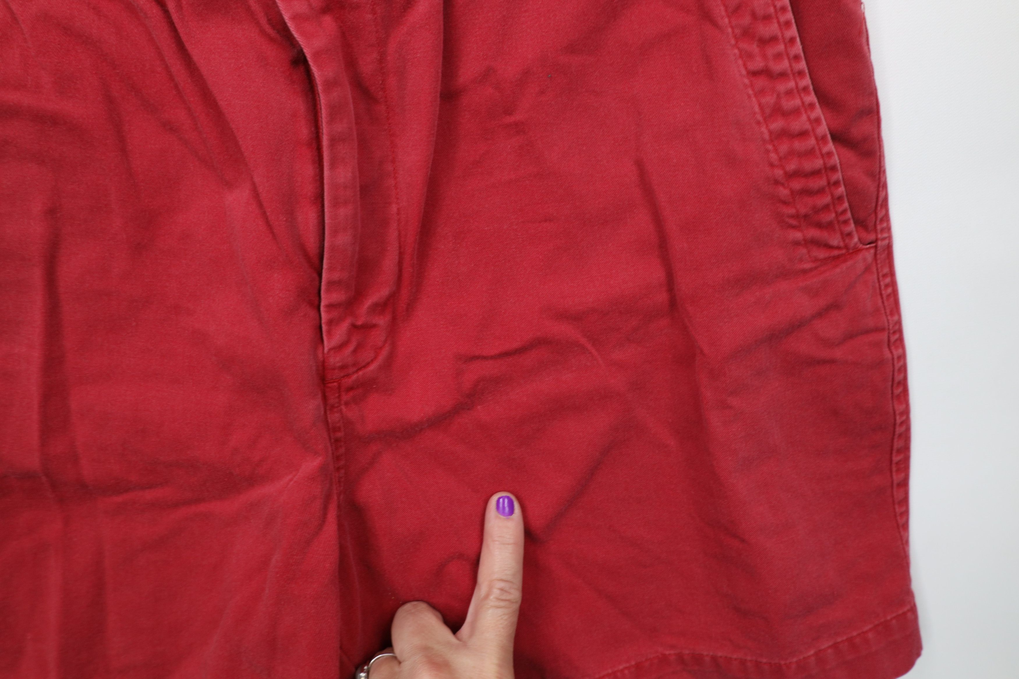 Nautica Vintage 90s Nautica Relaxed Fit Above Knee Shorts Red Cotton Size US 32 / EU 48 - 6 Thumbnail