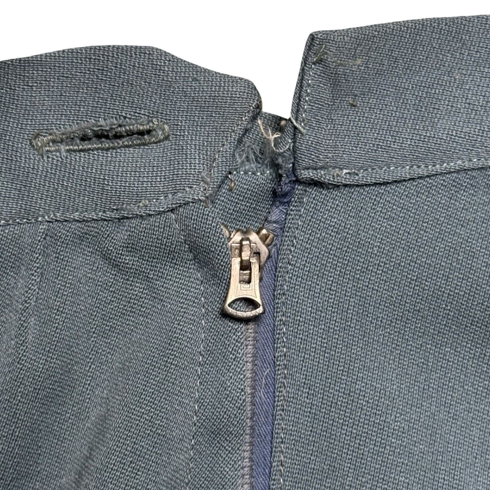 Other VTG Women's 2 Pc Antique Blue Dress Suit S 1940s Skirt WWII Size XS / US 0-2 / IT 36-38 - 16 Thumbnail
