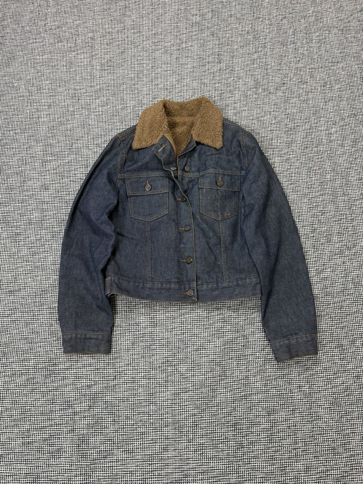 Dolce & Gabbana Dolce & Gabbana 2000s vintage denim jacket fur y2k archive Size L / US 10 / IT 46 - 1 Thumbnail