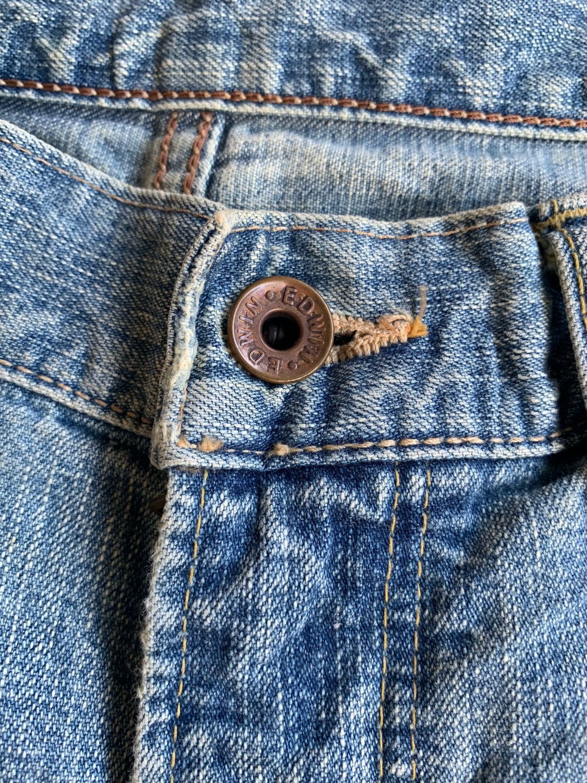 Other EDWIN 505Z SELVEDGE BAGGY FADED&RUSTY DENIM Size US 34 / EU 50 - 16 Thumbnail