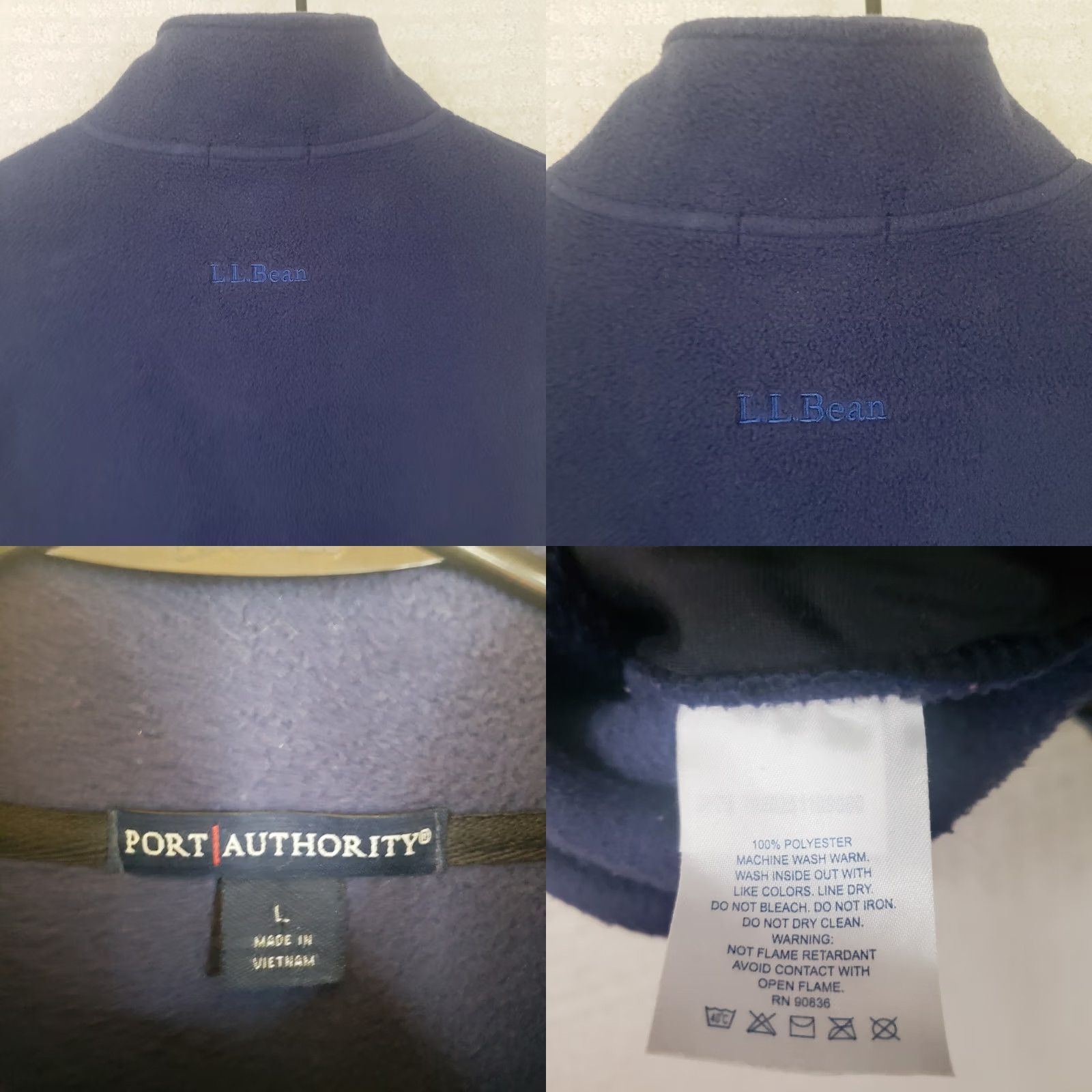 Port Authority Port Authority Vest Mens Large Blue Fleece Full Zip Trout Fishing Outdoors Maine Size US L / EU 52-54 / 3 - 9 Thumbnail