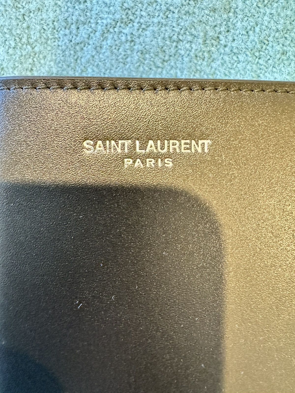 Yves Saint Laurent Saint Laurent Paris Credit Card Wallet in Smooth Leather Size ONE SIZE - 13 Thumbnail