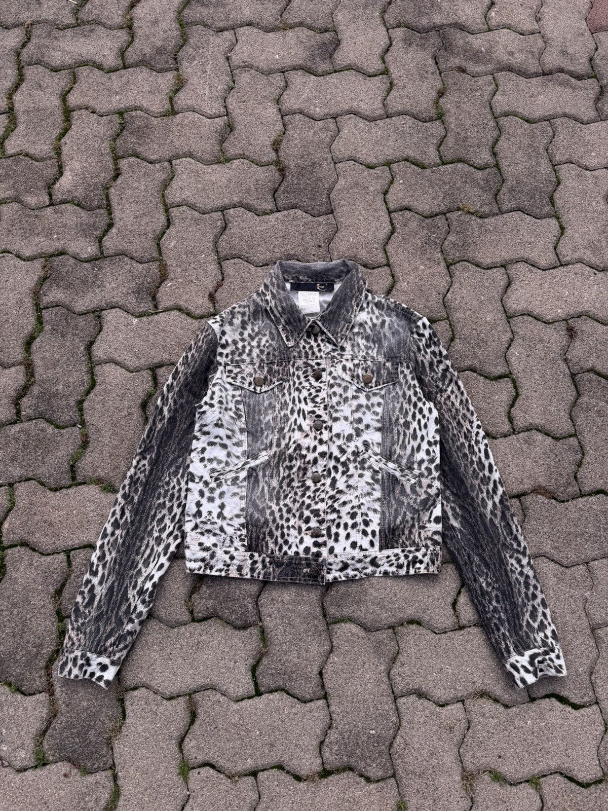 Just Cavalli Vintage 2000s Just Cavalli White Leopard Rare Corset Jacket Size L / US 10 / IT 46 - 1 Thumbnail